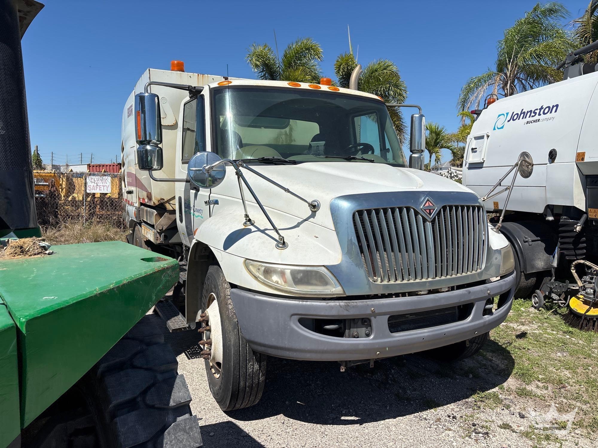 2015 International 4300 Elgin Broom Bear Sweeper Truck (A64556)