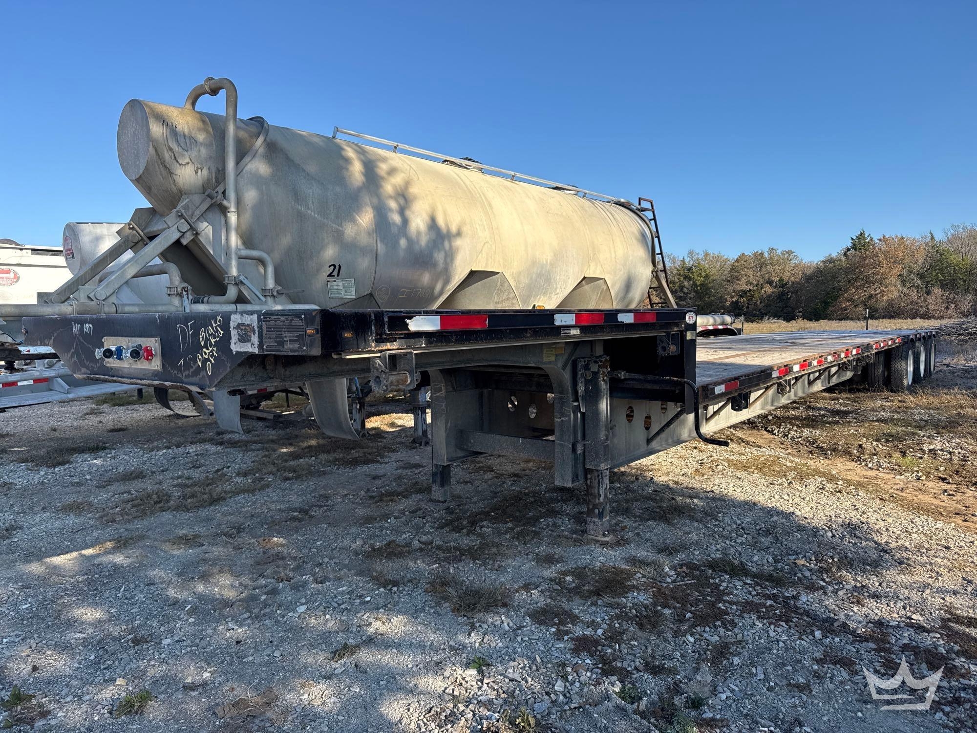 2014 Transcraft DTL 3000 53ft. 50 Ton Tri Axle Drop Deck Equipment Trailer (A55973)