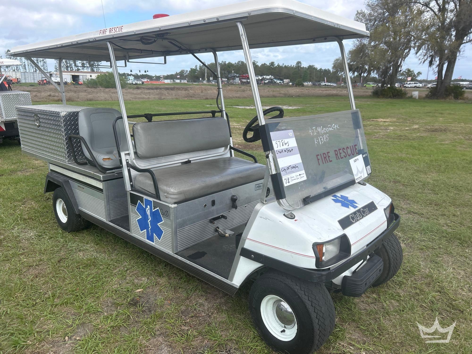 2001 Club Car Carryall 6 Medical Utility Cart (A64553)