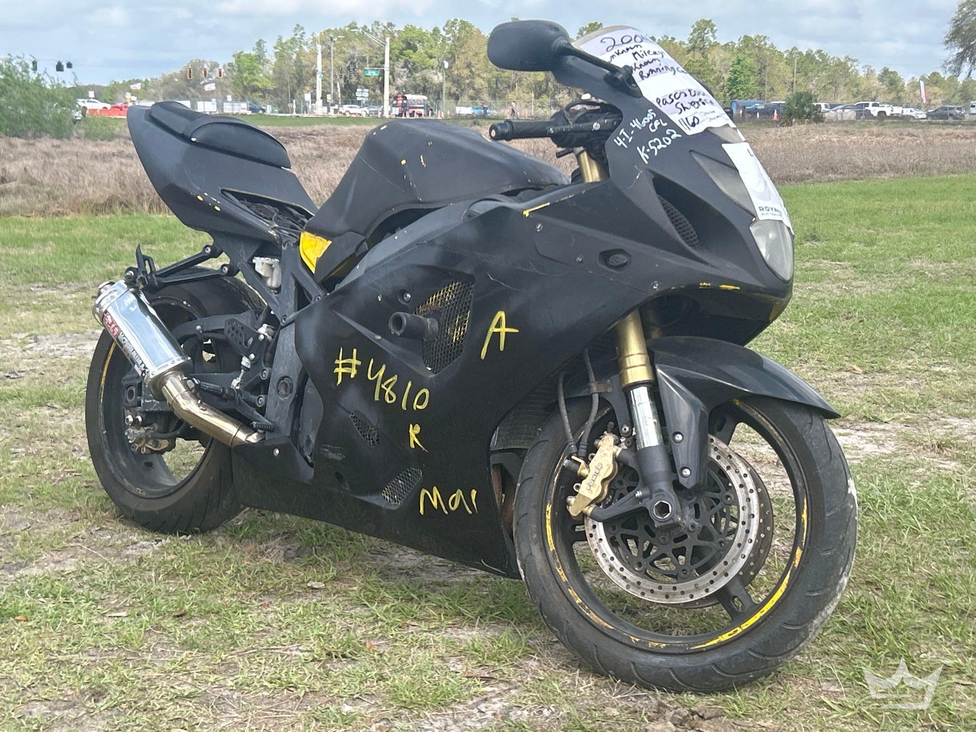 2004 Suzuki GSX-R750 Motorcycle (A64557)