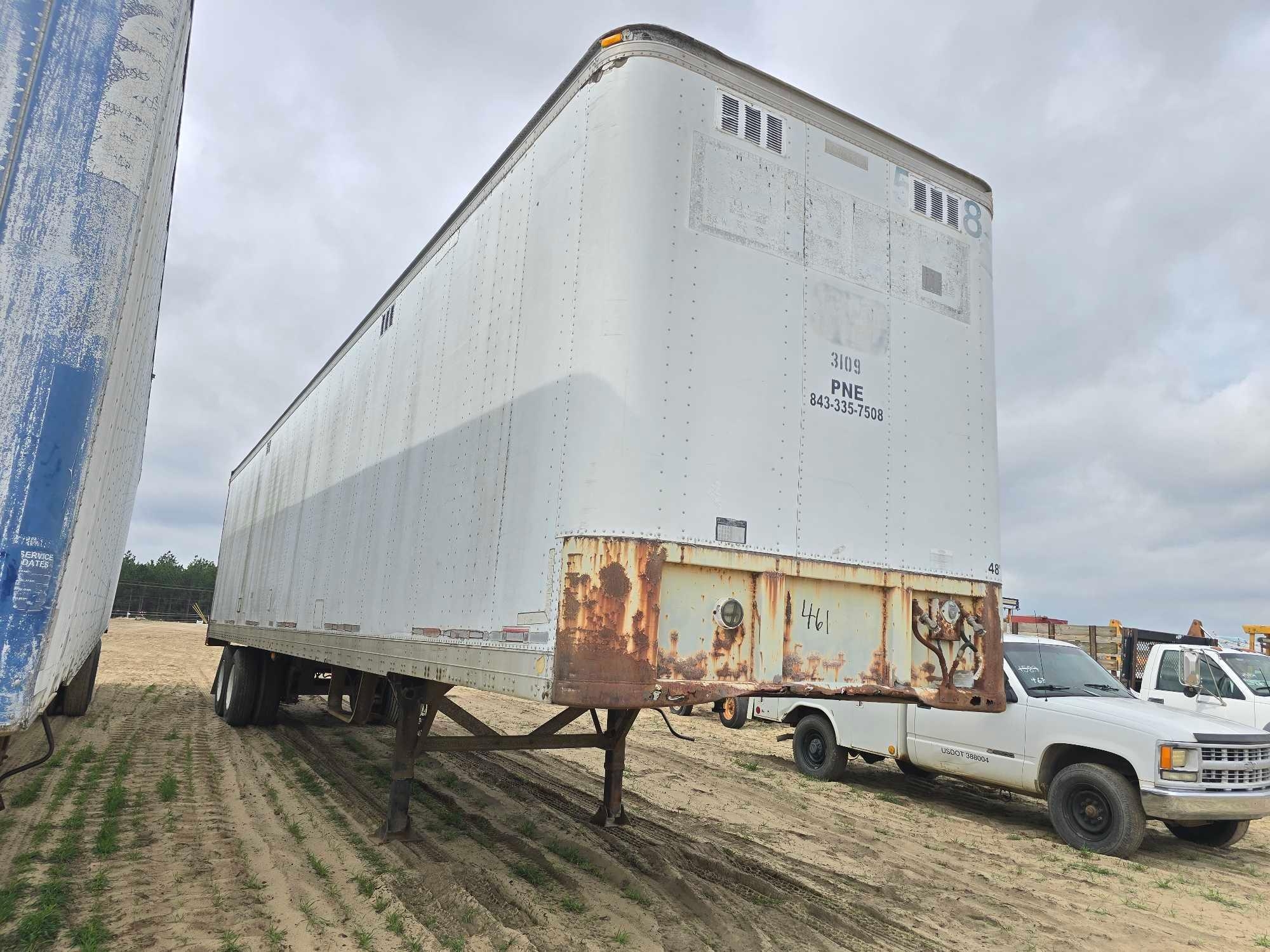 1987 FRUEHAUF 48' VAN TRAILER (A63290)