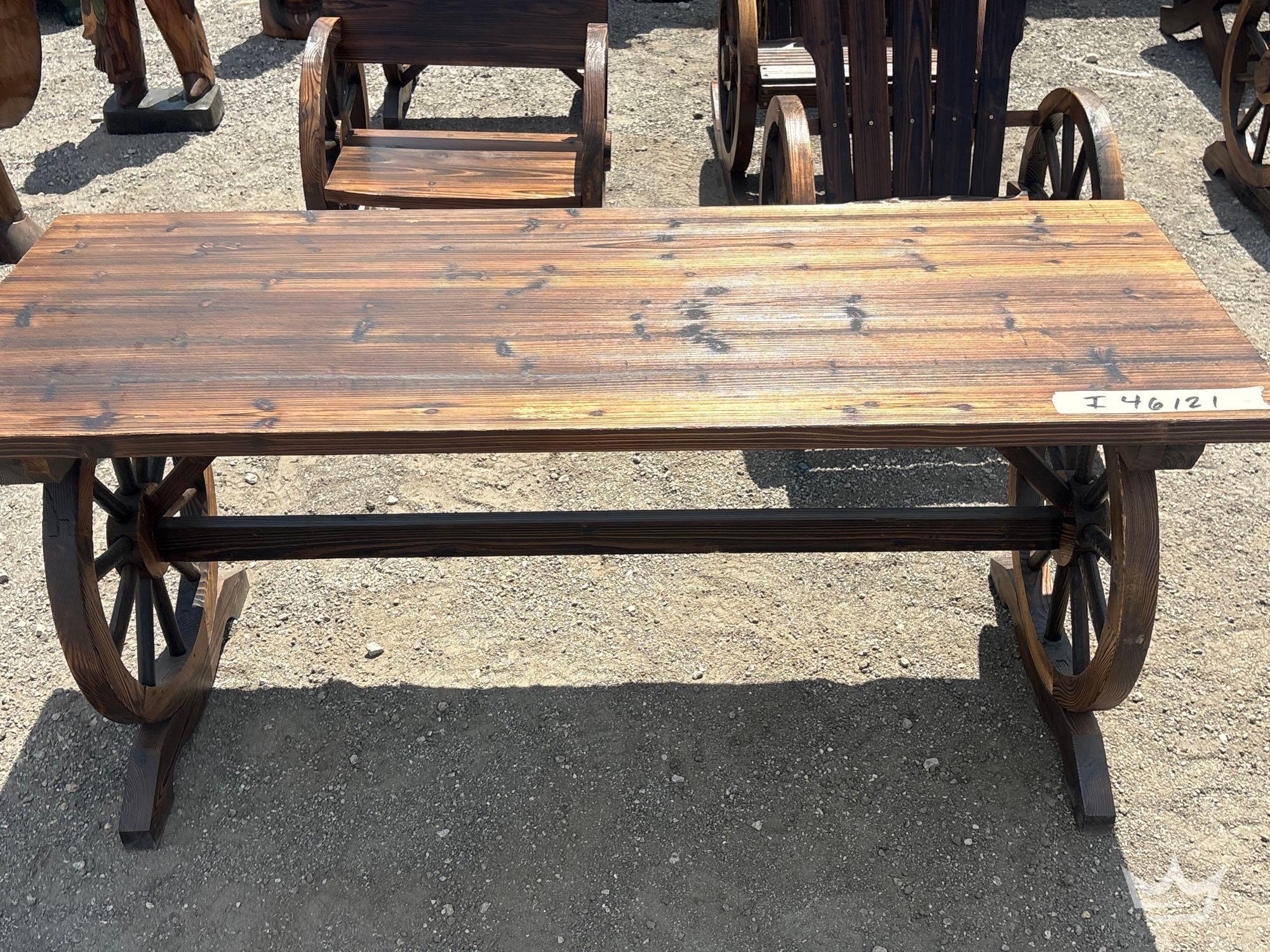 Wagon wheel Table (A64557)