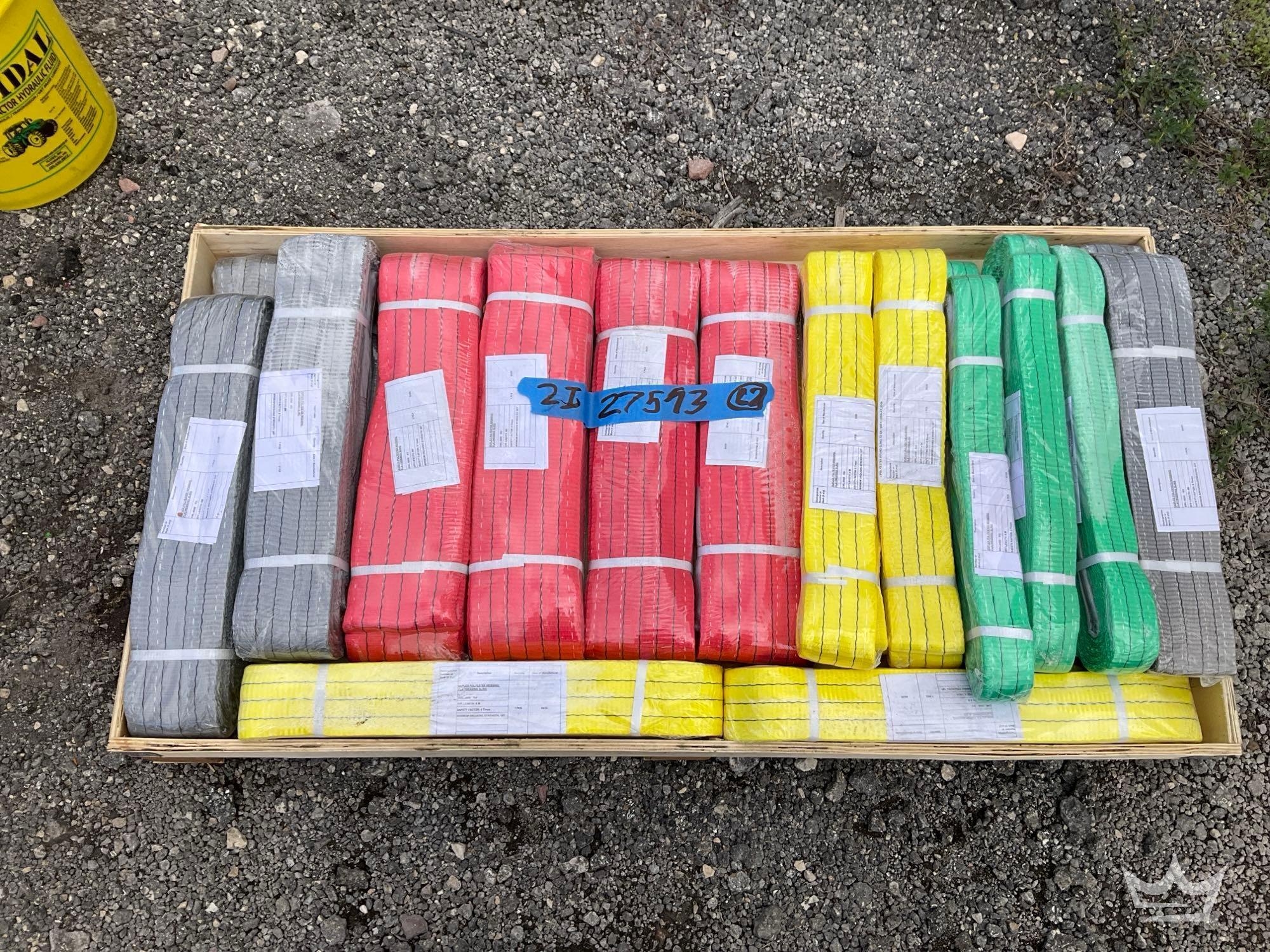 Pallet of Miscellaneous Duplex Polyester Webbing Slings (A61568)