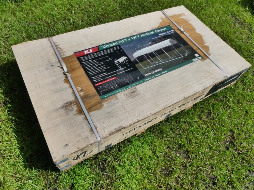 11'x19' Single Steel Carport (A53316)