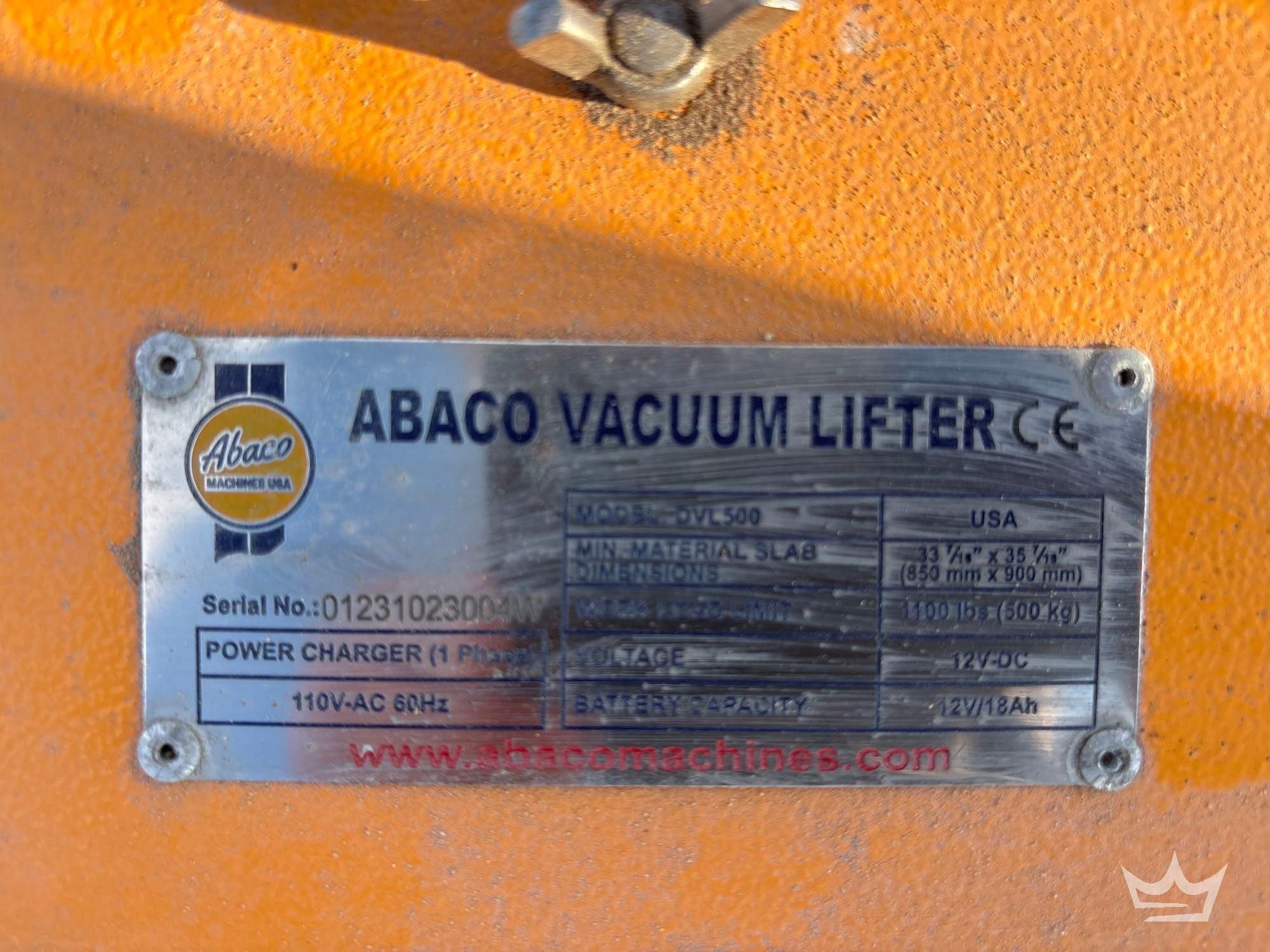 Abaco Machines DVL500 Vacuum Lifter (A59230)
