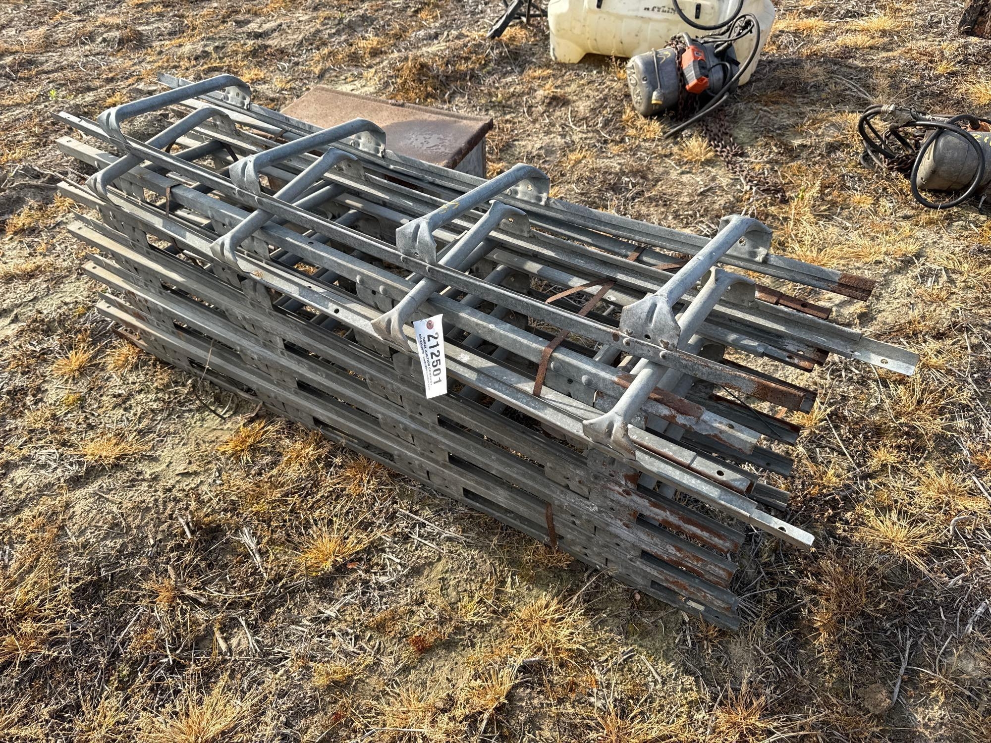 LOT OF GRAIN BIN LADDERS (A64278)