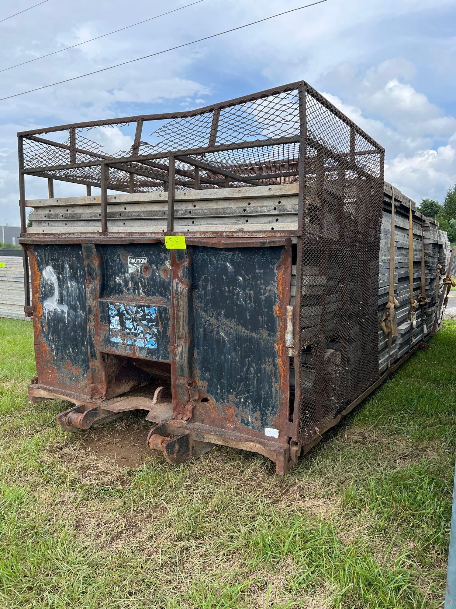 Stack Of Concrete Forms W/ Rolloff Bed (A43476)
