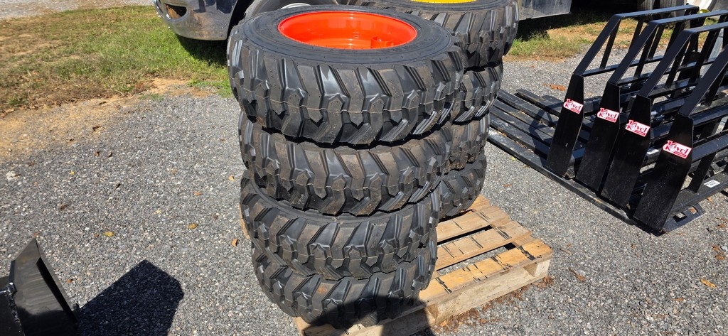 New 4-10-16.5 Forerunner Skidloader Tires & Rims (A50775)