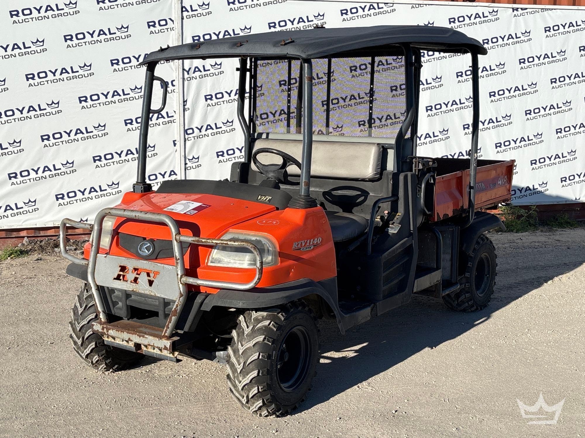 2013 Kubota RTV1140 4x4 Diesel Utility Cart (A61567)