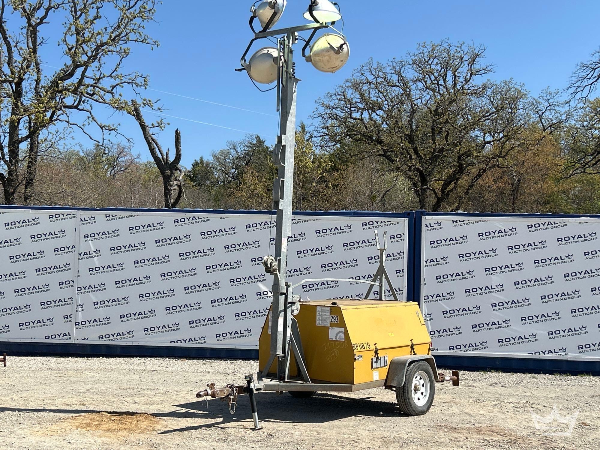 2012 Caterpillar Warren Power Systems WCW204MH 20KW Towable Light Tower (A64194)