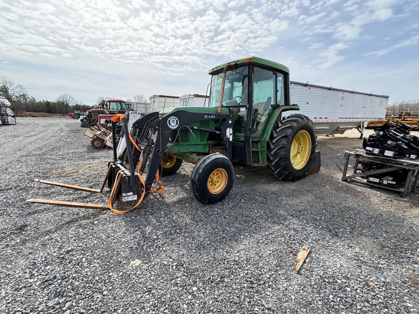 John Deere 6400 Tractor w/ Bush Hog M446 Loader (A64047)