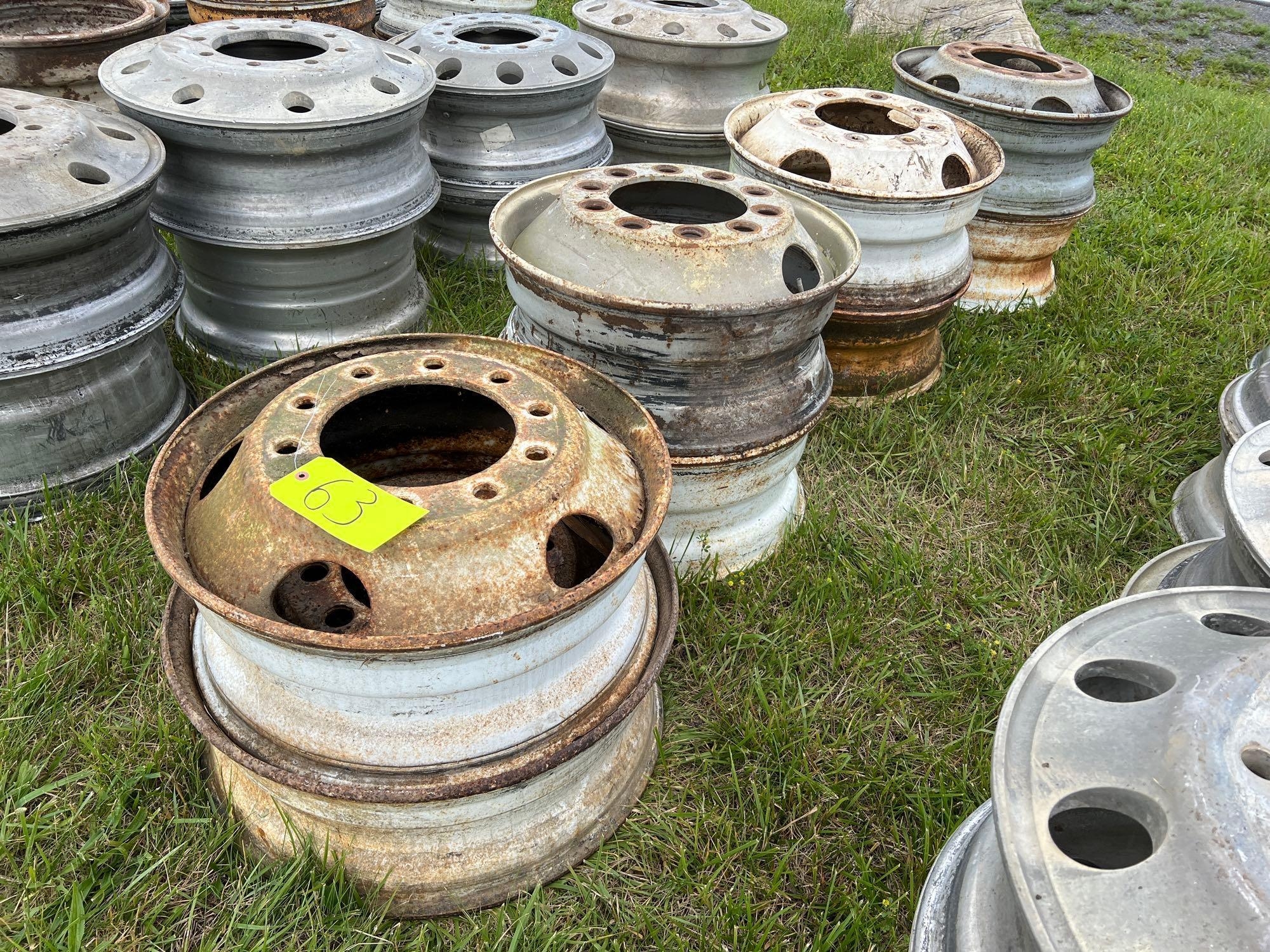 Stack of 8 Steel Wheels (A43476)