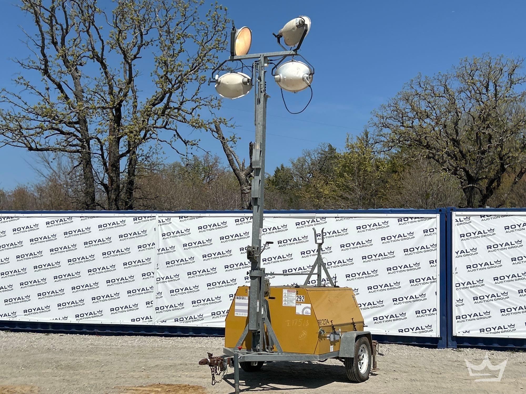 2012 Caterpillar Warren Power Systems WCW204MH 20KW Towable Light Tower (A64194)