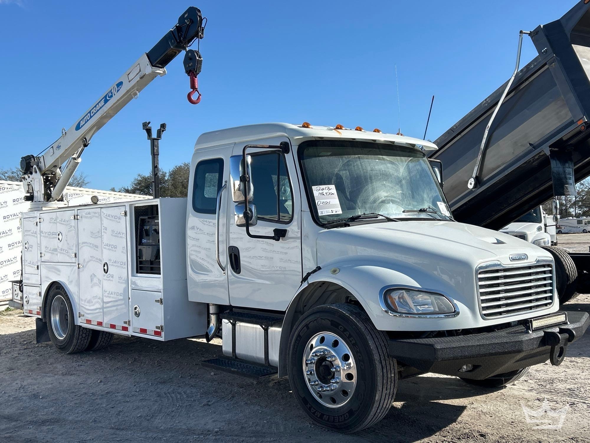 2017 Freightliner M2 106 Medium Glider Auto Crane HC10 5 Ton Mechanics Truck (A61568)