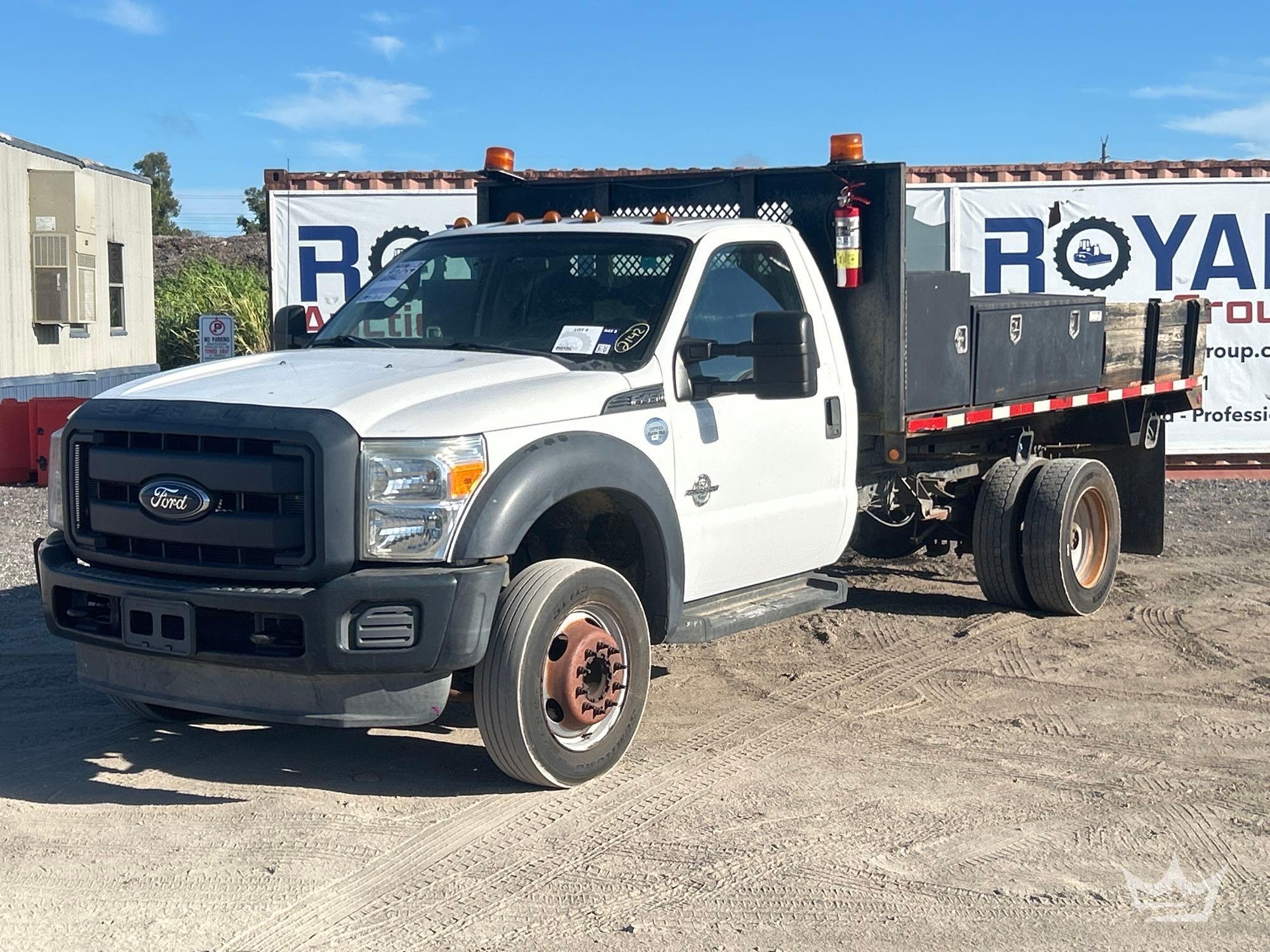2016 Ford F-450 Utility Flatbed Dump Truck (A61568)
