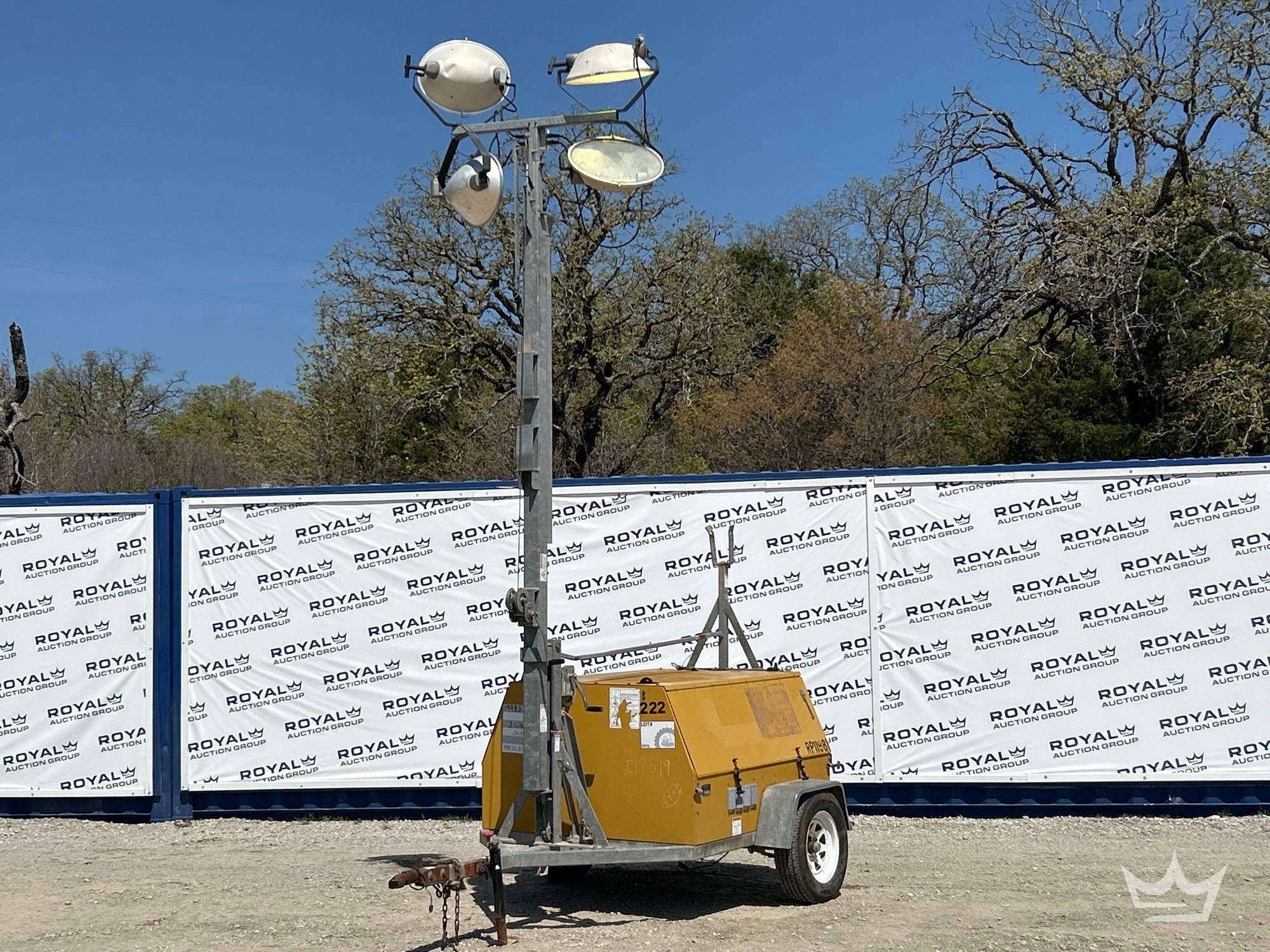 2012 Caterpillar Warren Power Systems WCW204MH 20KW Towable Light Tower (A64194)