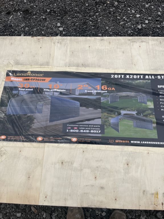 New 20'x20' All Steel Carport (A62679)