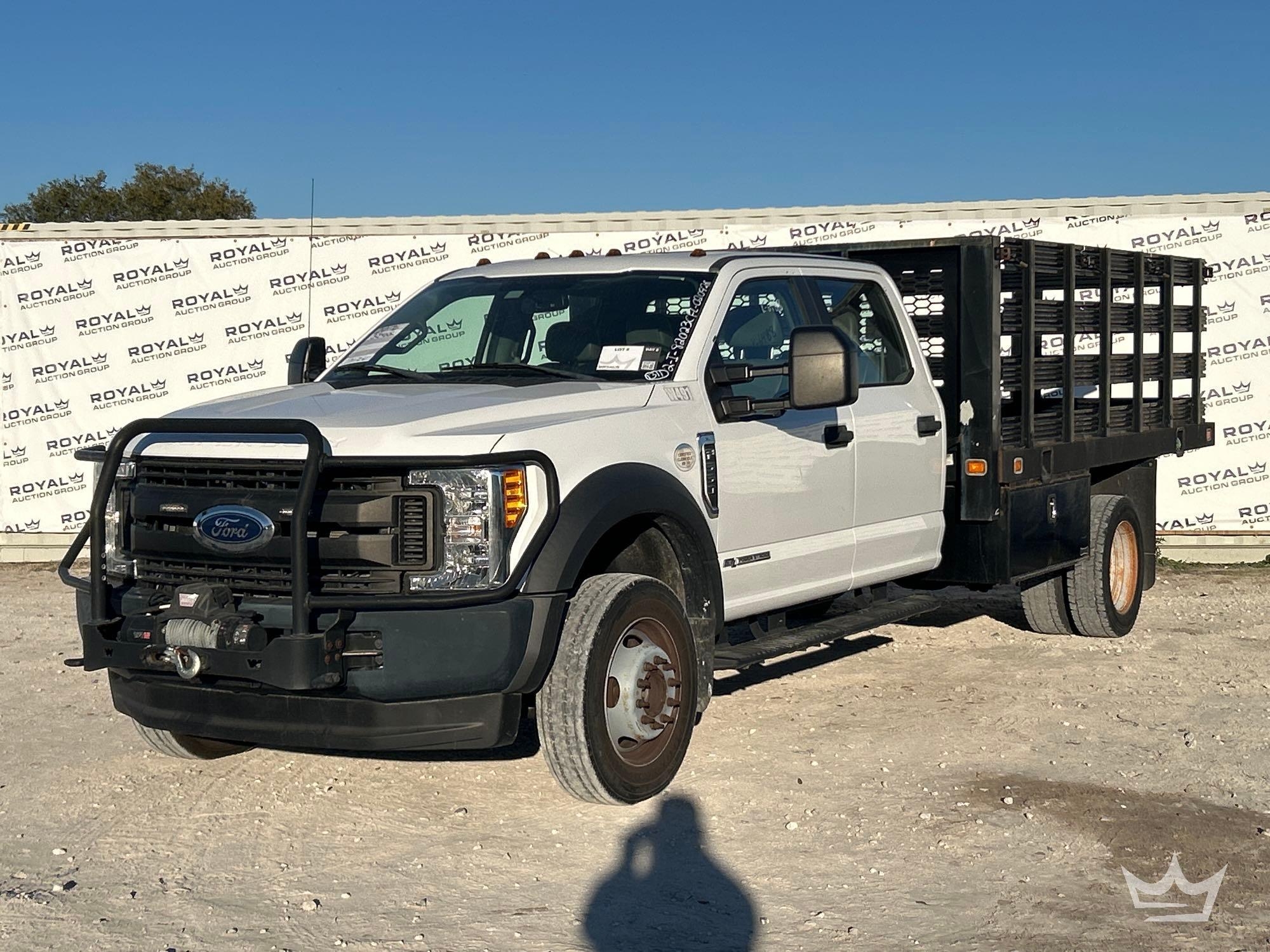 2017 Ford F-550 4x4 Crew Cab 12FT Stake Body Flatbed Truck (A61568)