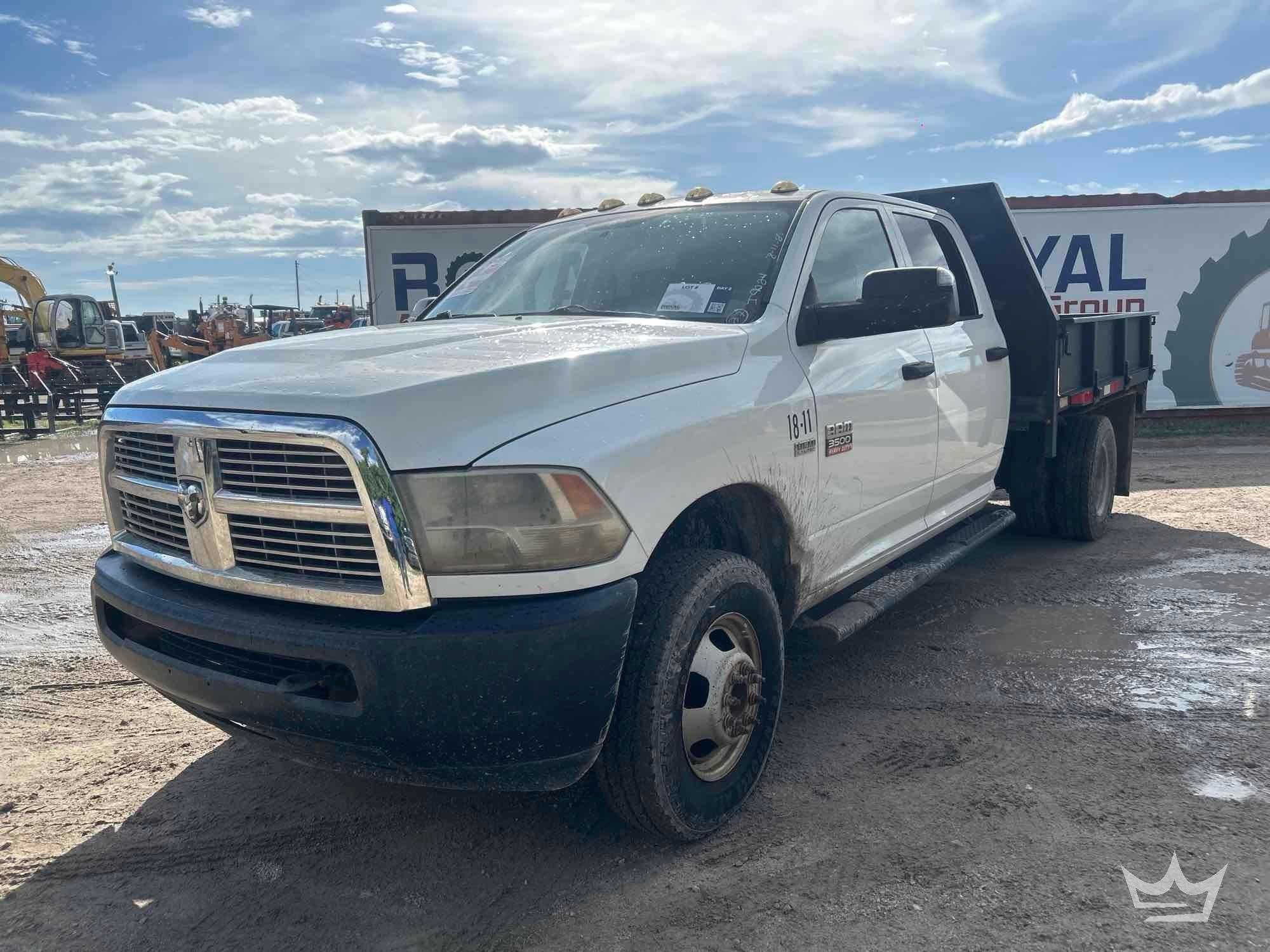 2012 Ram 3500 Crew Cab Flatbed Truck (A56858)