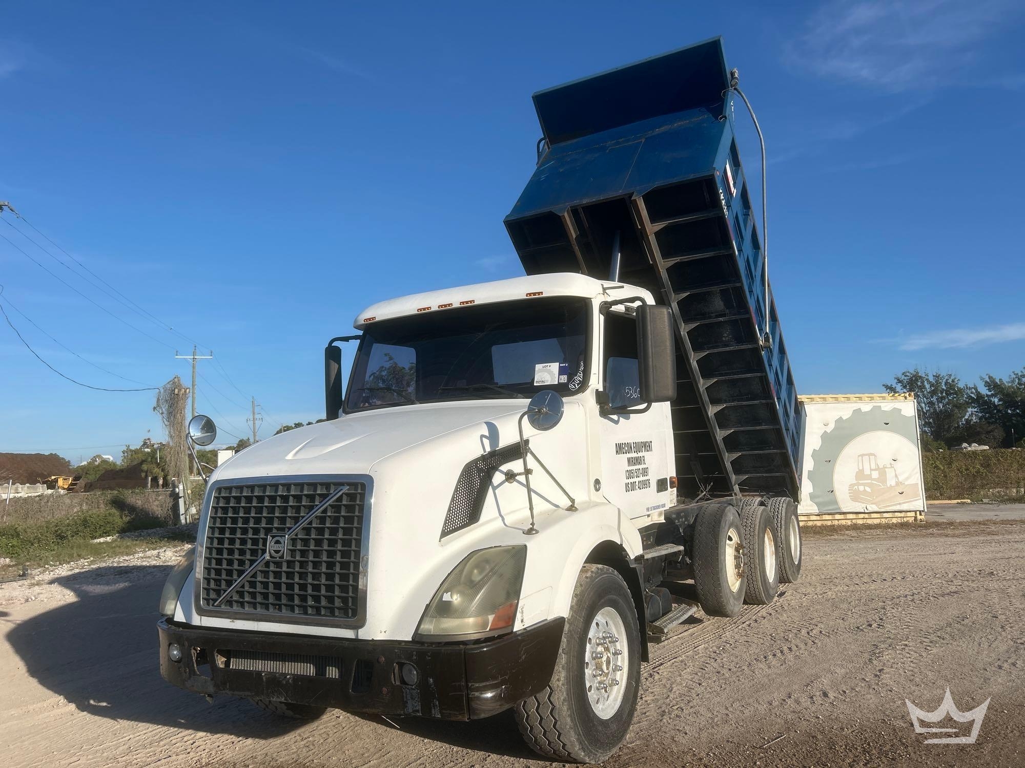 2007 Volvo VNL Tri-Axle Dump Truck (A56858)