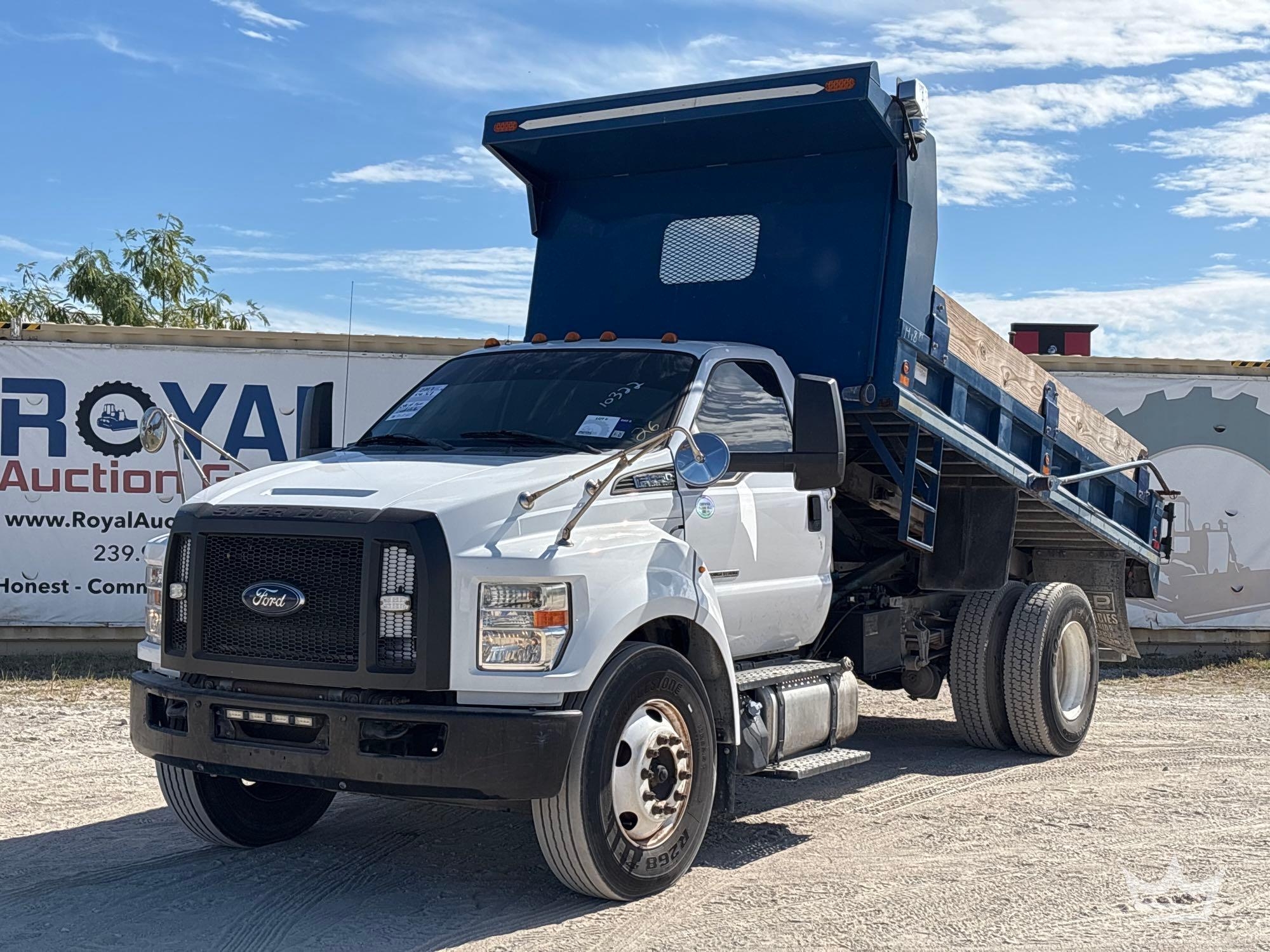 2017 Ford F-650 Mason Dump Truck (A56858)