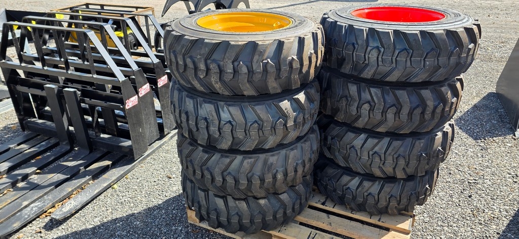 New 4-10-16.5 Forerunner Skidloader Tires & Rims (A50775)
