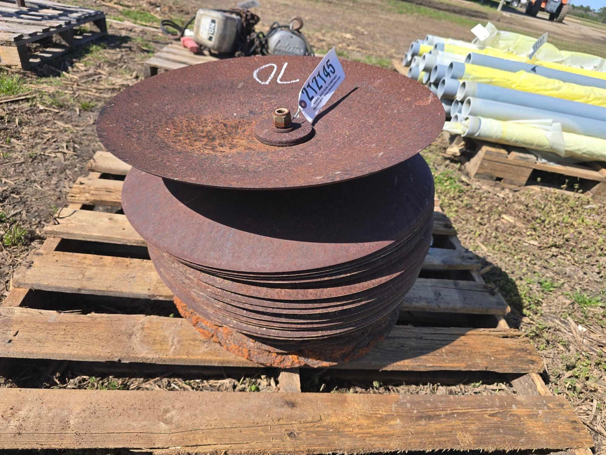 LOT OF DISC BLADES (USED) (A63291)