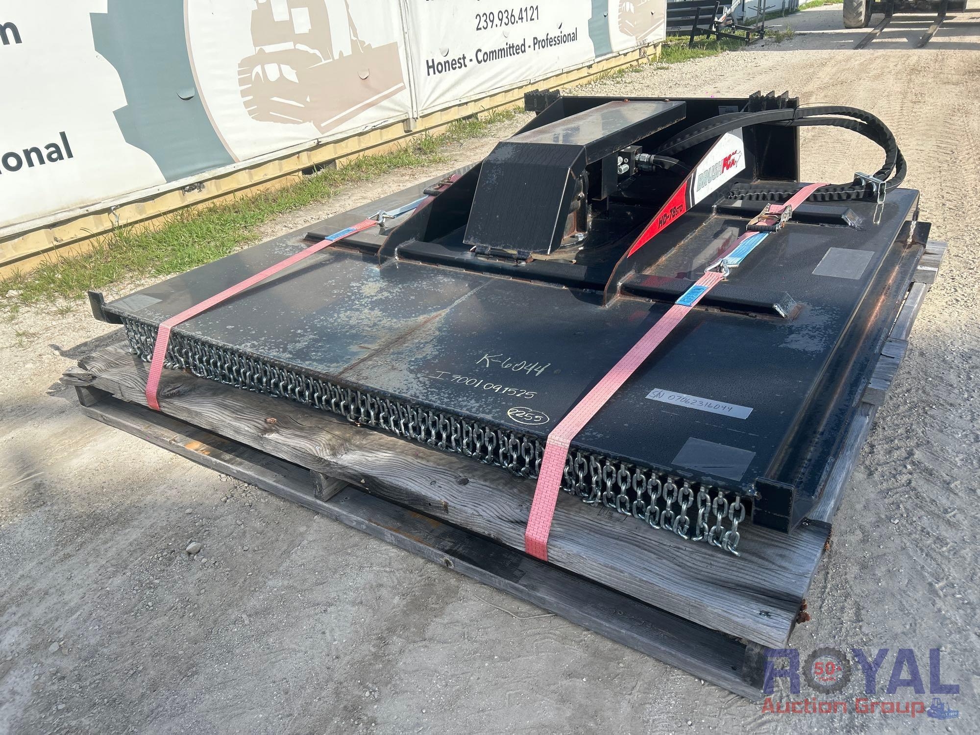 BrushFox HD-78STD 78in Rotary Brush Cutter Skid Steer Attachment (A53421)