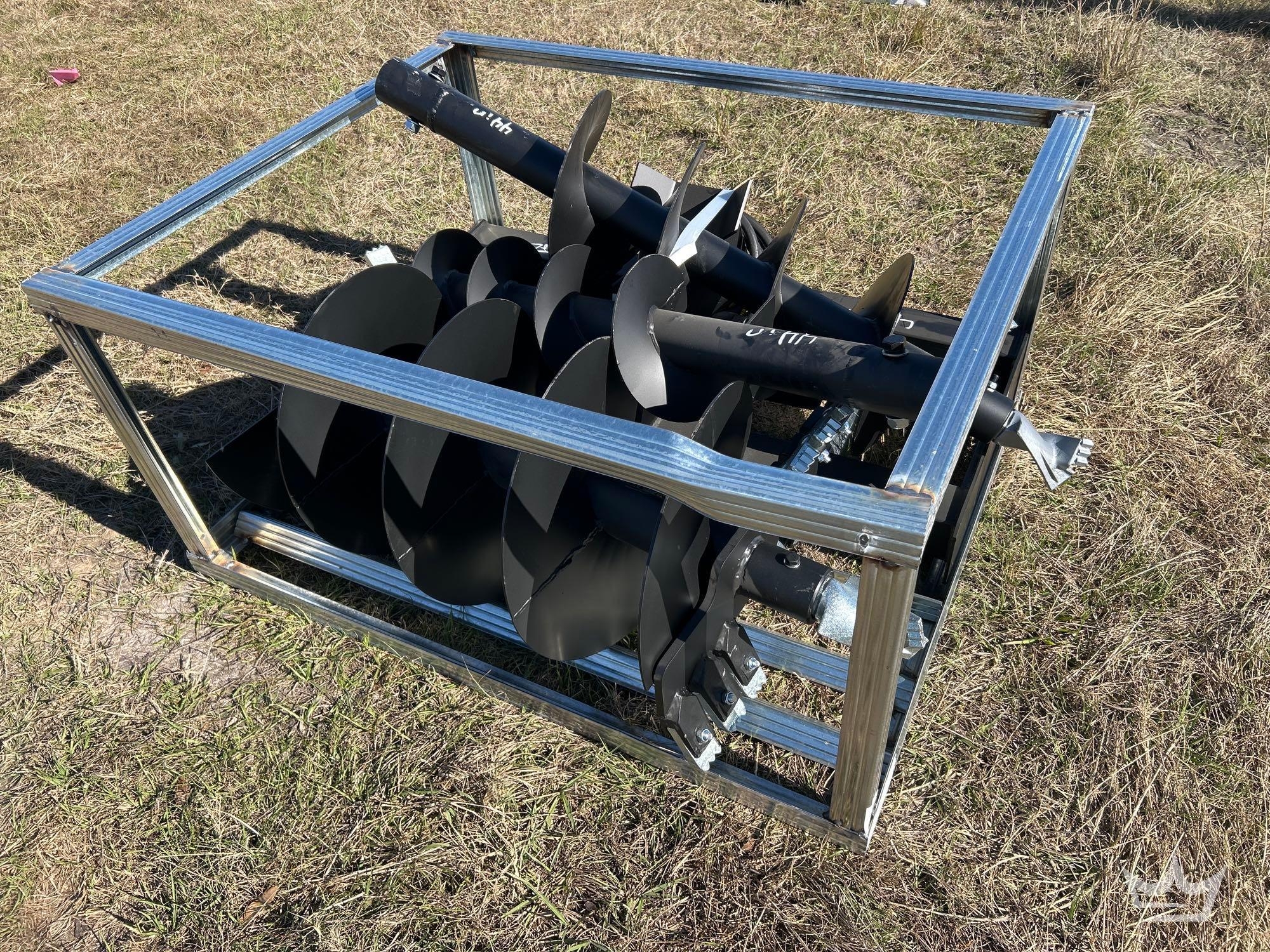2025 Pabreak Auger Bits and Plate Skid Steer Attachment (A61567)