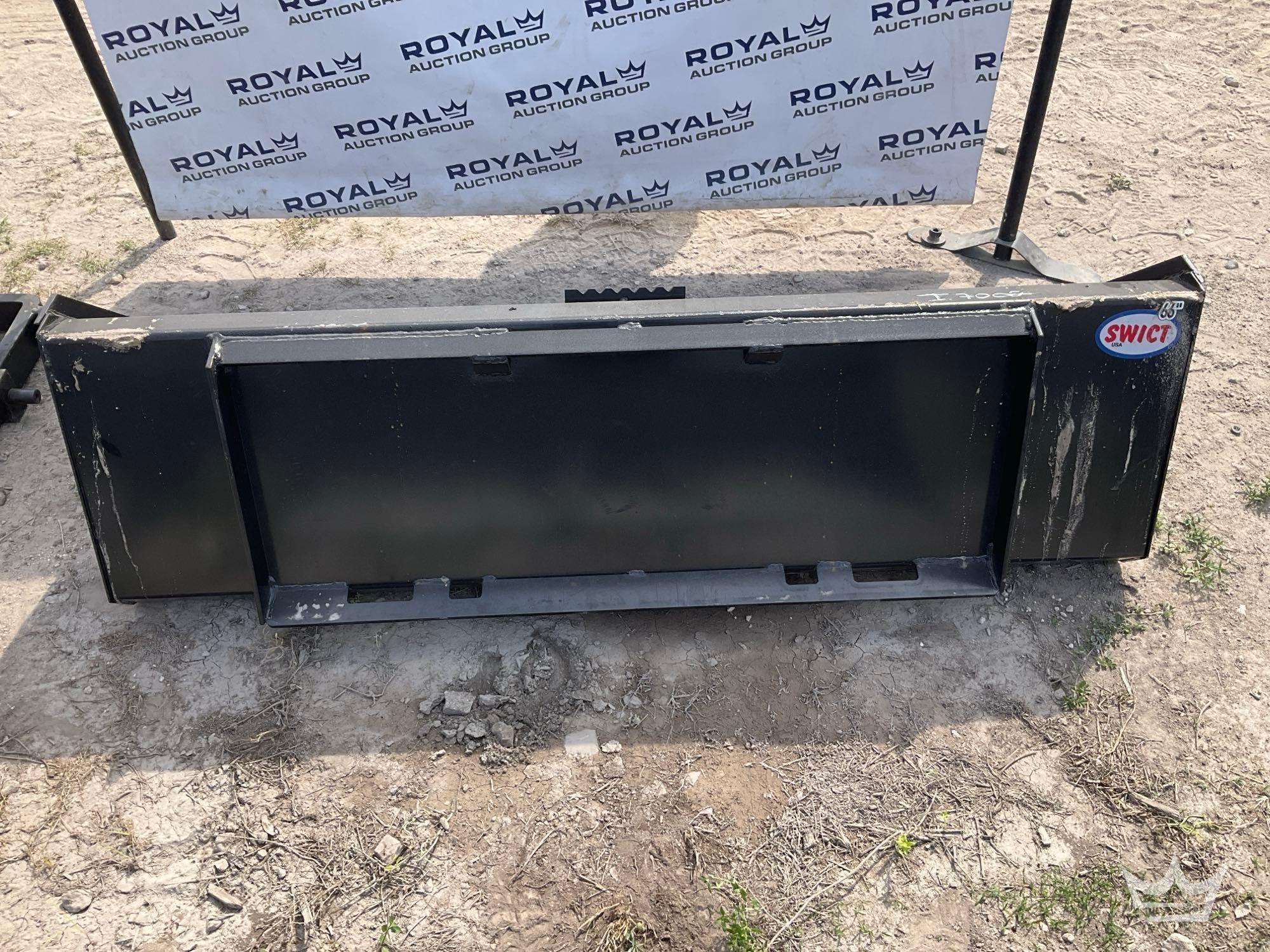 Swict 66in Bucket Skid Steer Attachment (A64553)