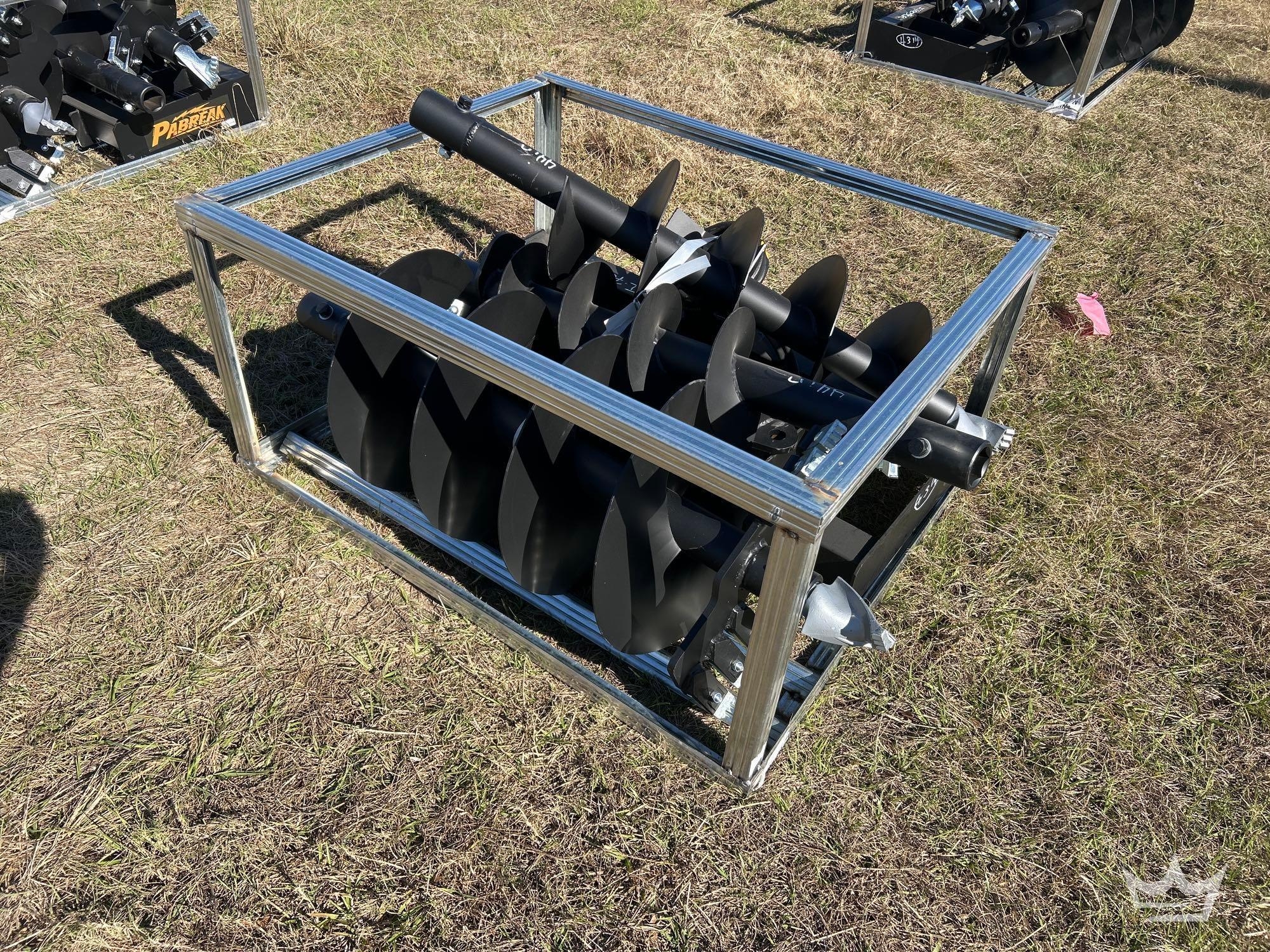 2025 Pabreak Auger Bits and Plate Skid Steer Attachment (A61567)