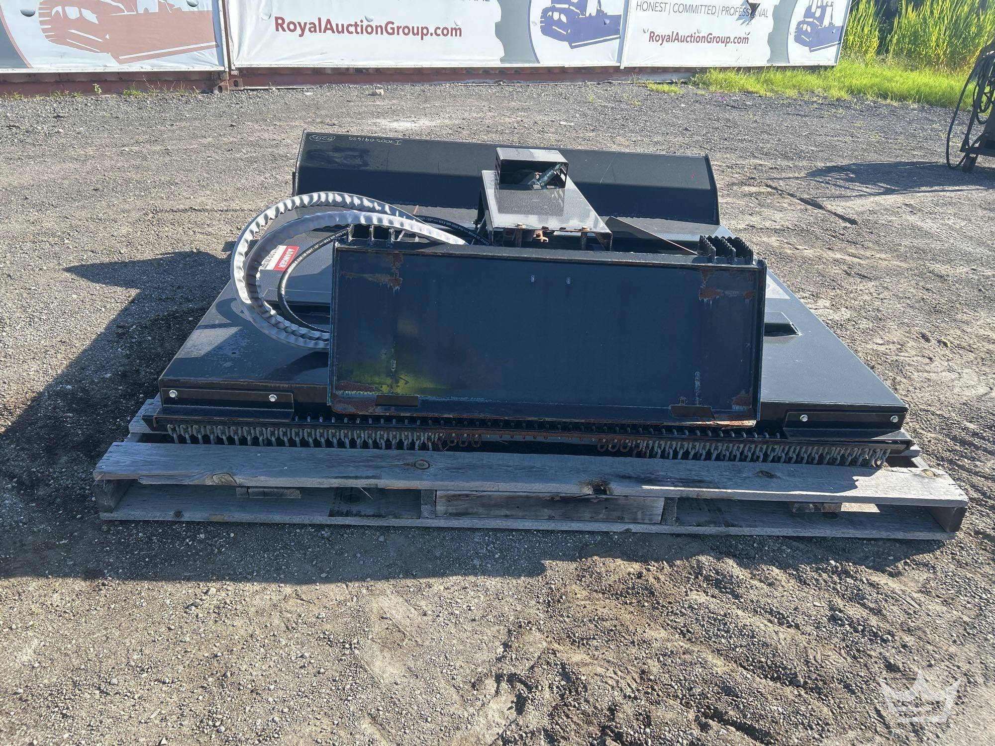 2025 BrushFox XHD-78HF 78in Hydraulic Rotary Brush Cutter Skid Steer Attachment (A61567)