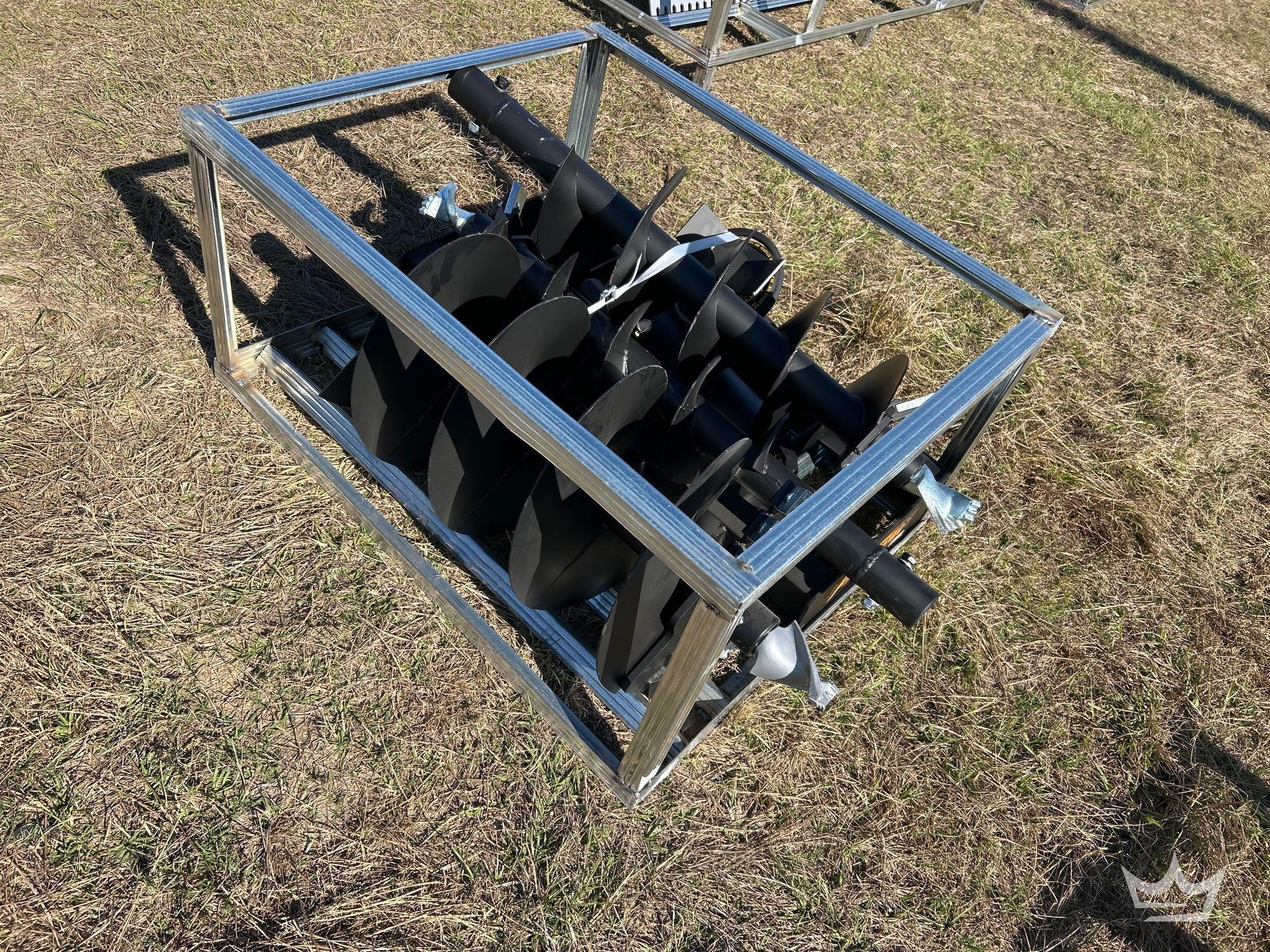 2025 Pabreak Auger Bits and Plate Skid Steer Attachment (A61567)
