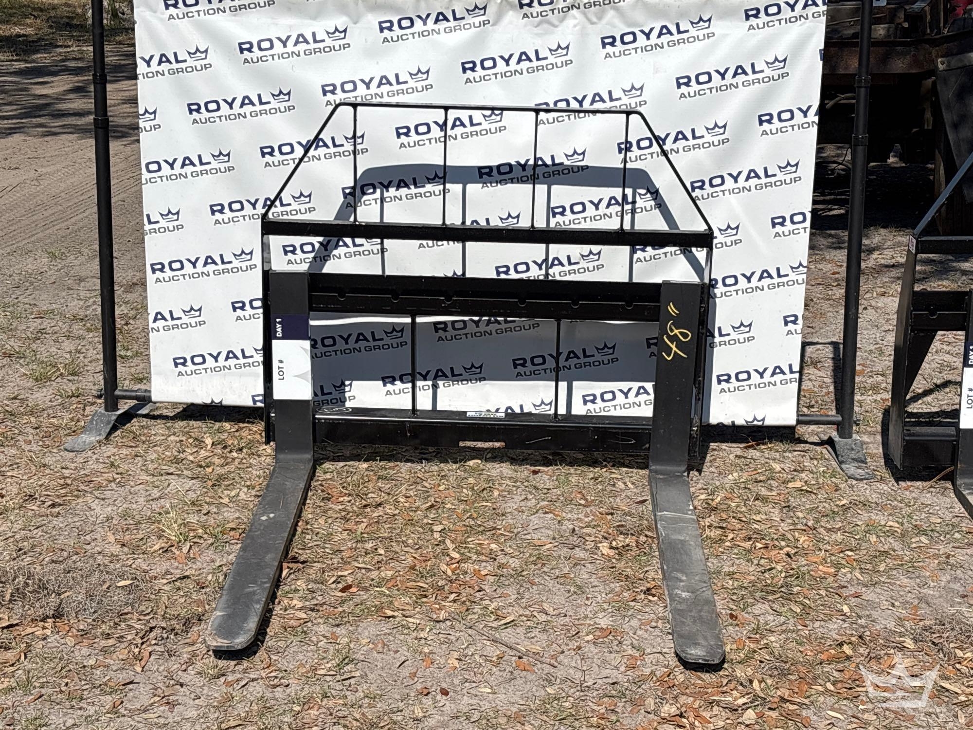 2025 Kivel 48in Forks and Frame Skid Steer Attachment (A61572)