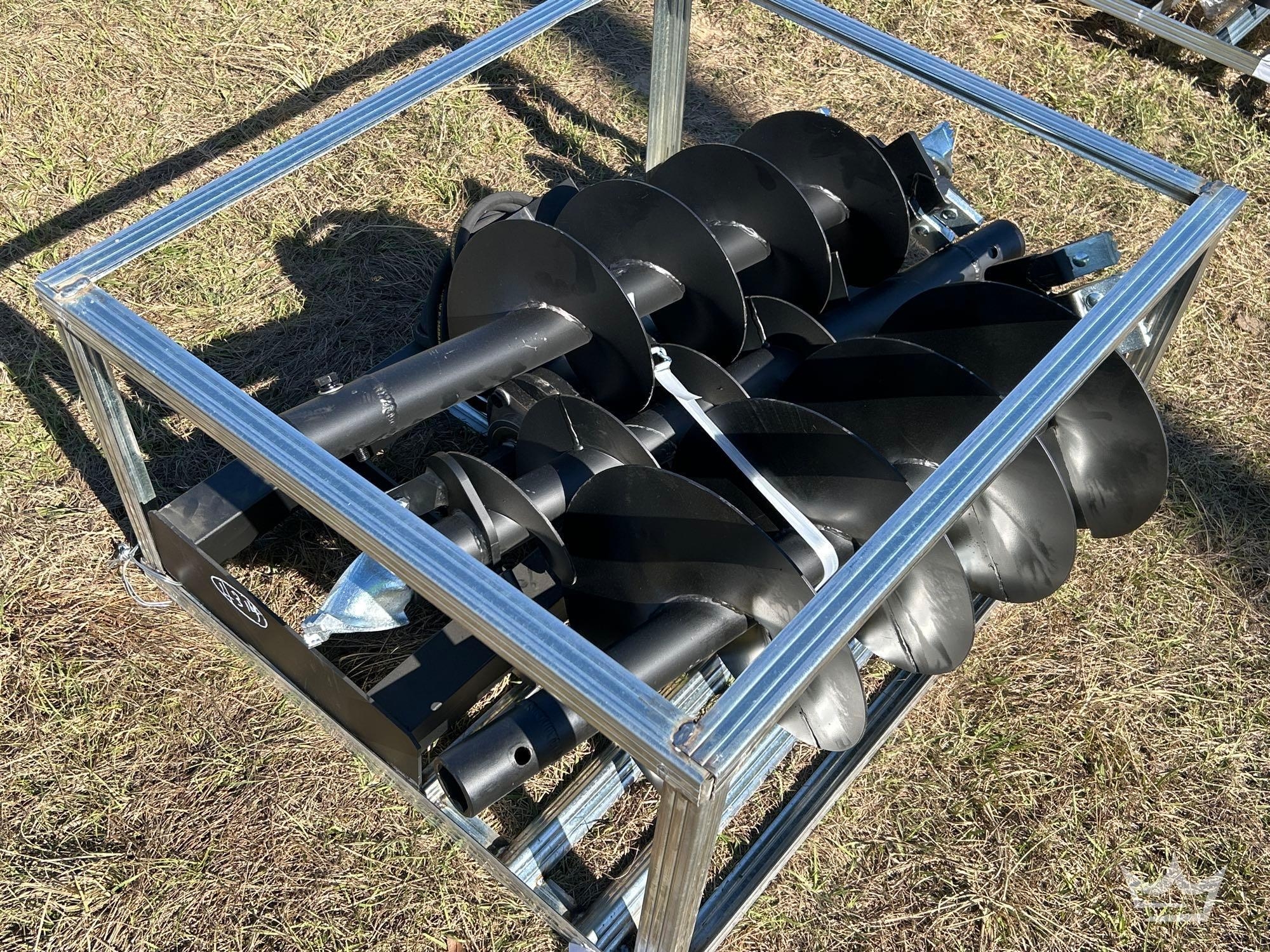 2025 Pabreak Auger Bits and Plate Skid Steer Attachment (A61567)