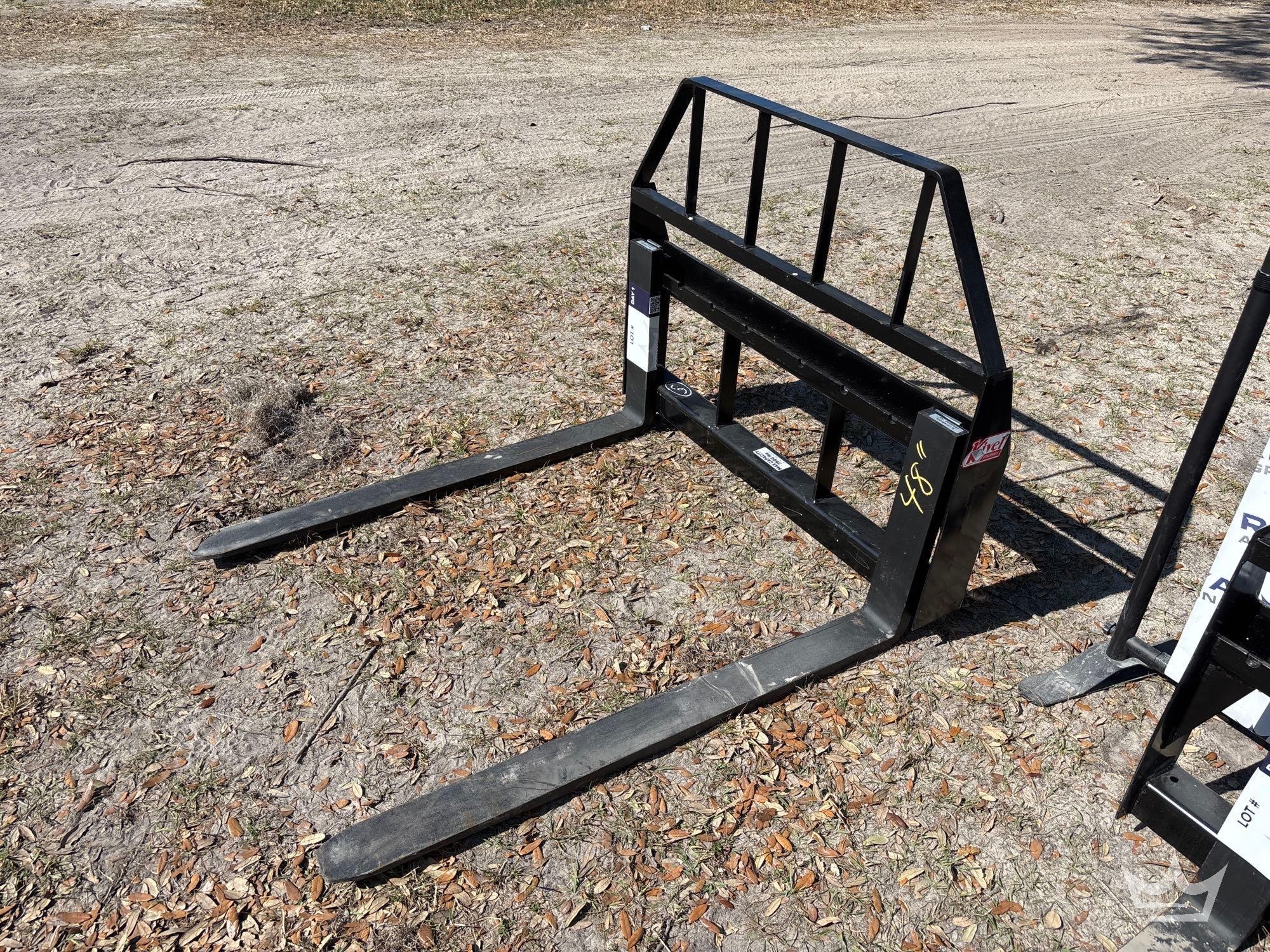 2025 Kivel 48in Forks and Frame Skid Steer Attachment (A61572)