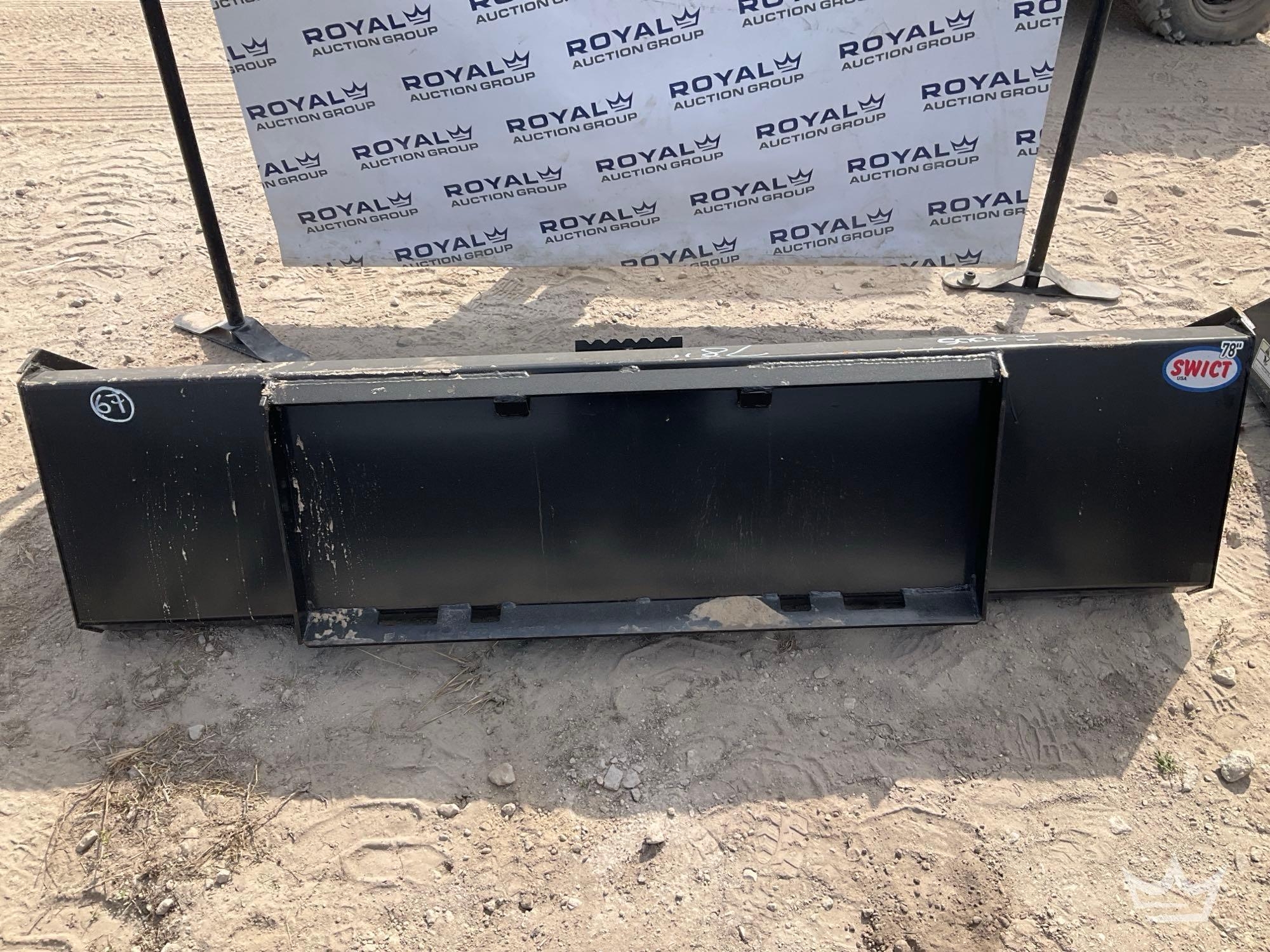 Swict 78in Bucket Skid Steer Attachment (A64553)