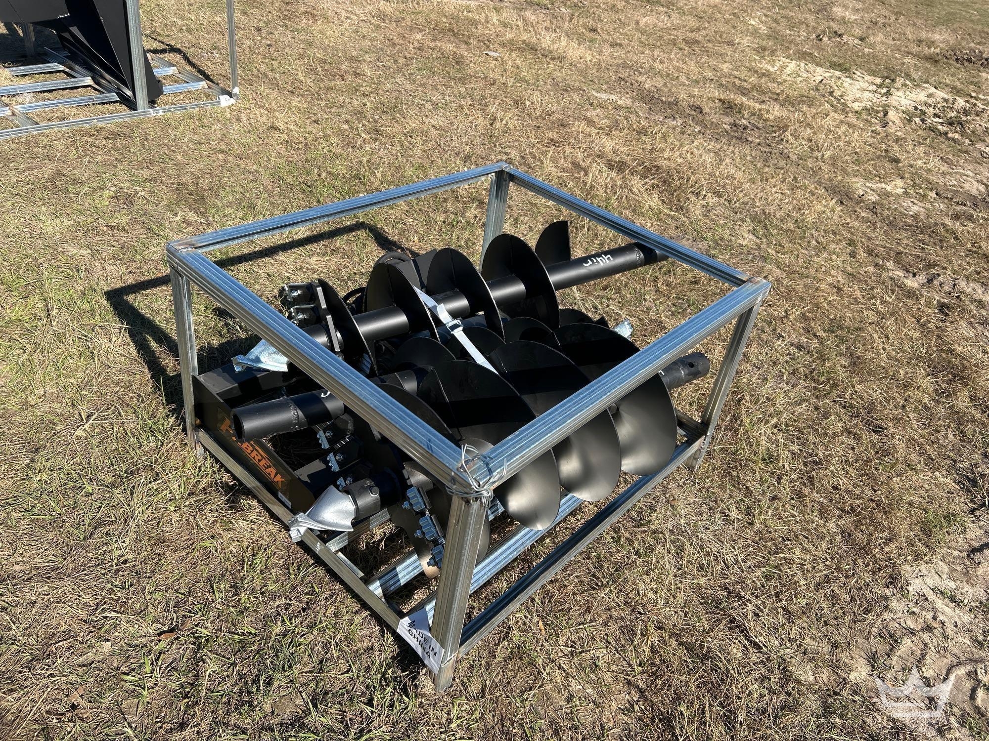 2025 Pabreak Auger Bits and Plate Skid Steer Attachment (A61567)