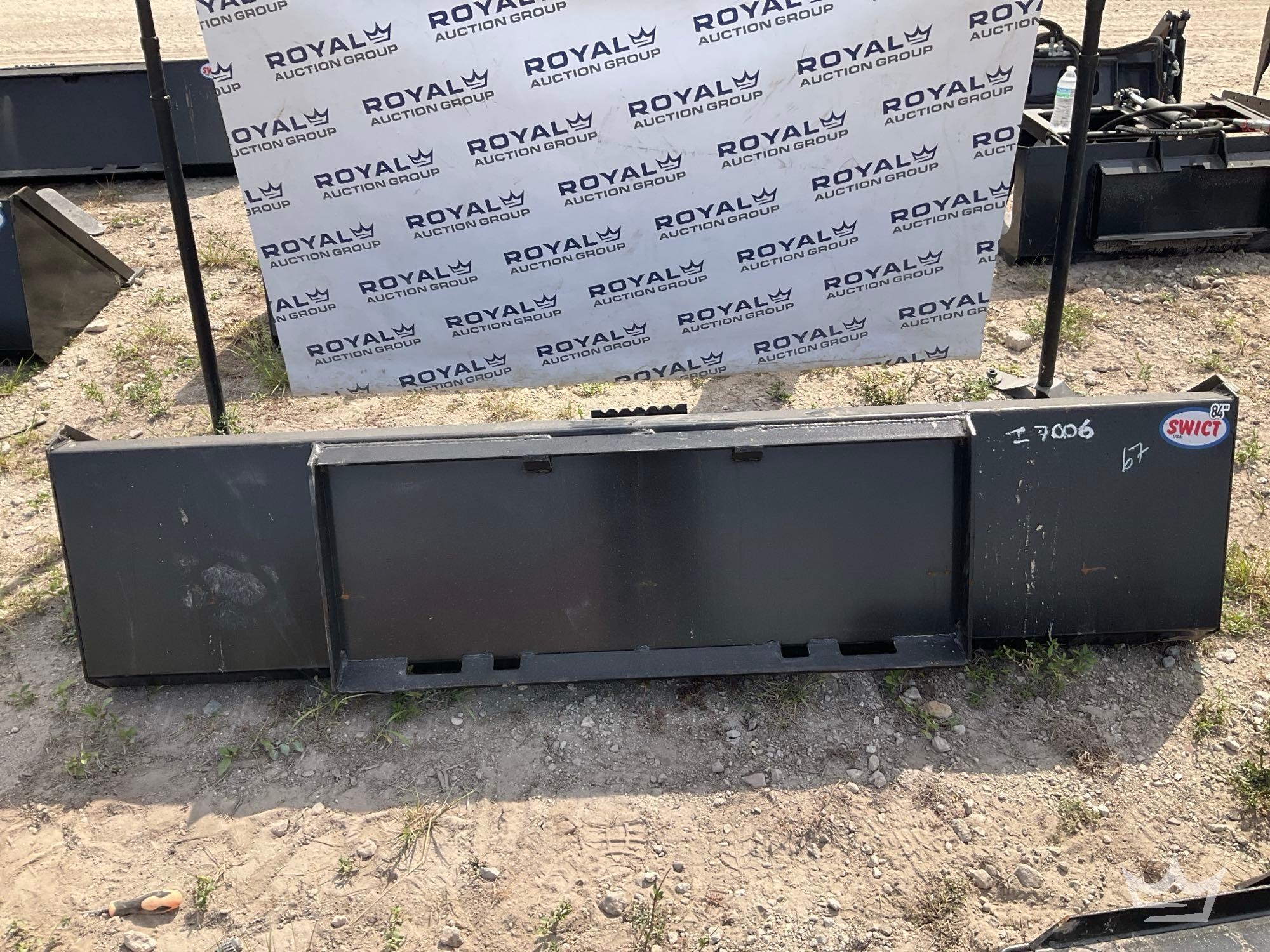 Swict 84in Bucket Skid Steer Attachment (A64553)