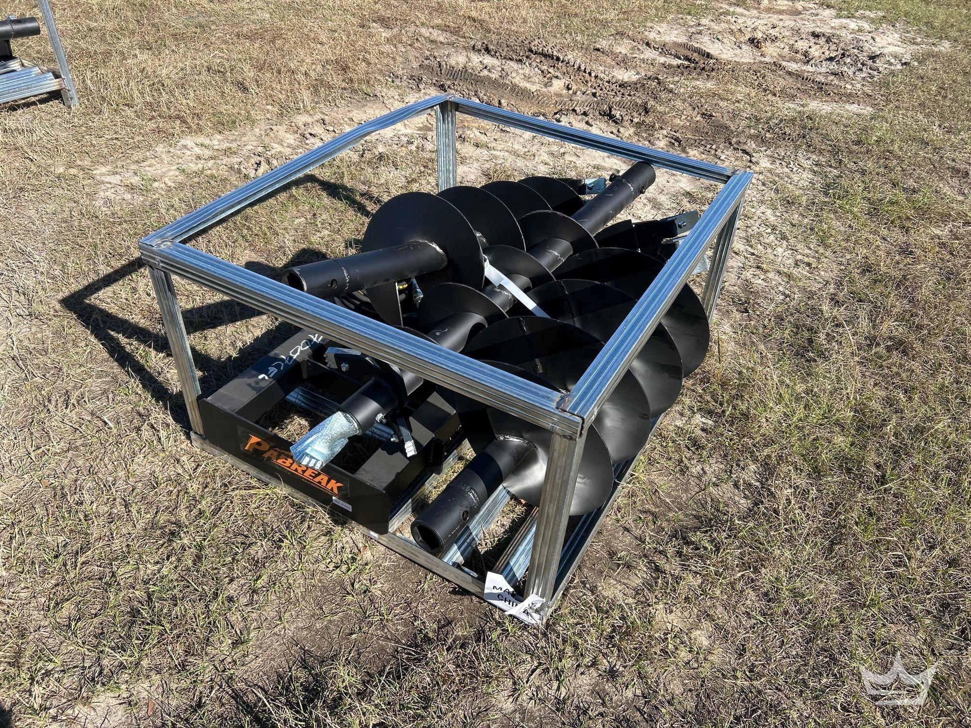 2025 Pabreak Auger Bits and Plate Skid Steer Attachment (A61567)