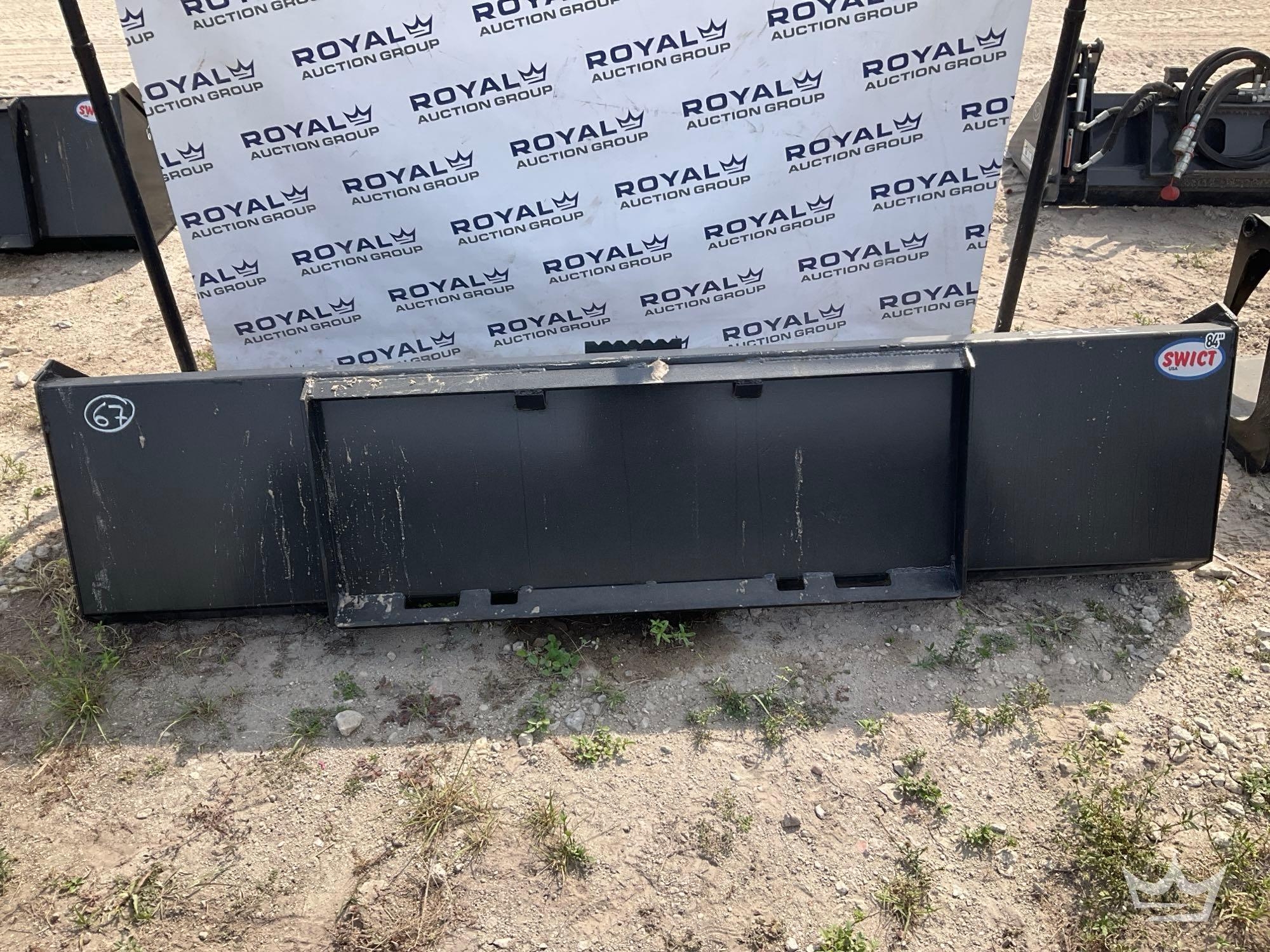 Swict 84in Bucket Skid Steer Attachment (A64553)