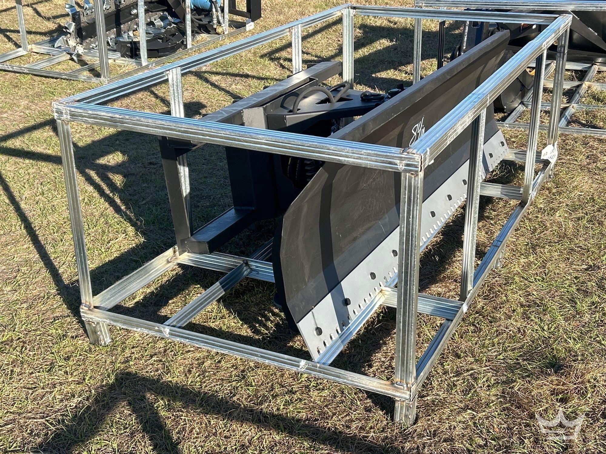 2025 Pabreak 6-Way 84in. Serrated Hydraulic Dozer Blade Skid Steer Attachment (A61567)