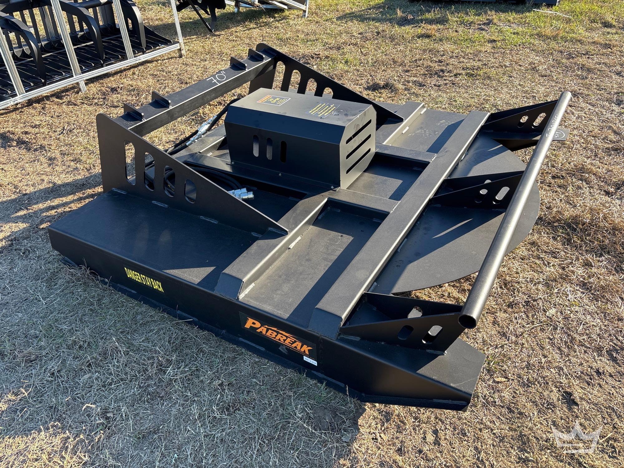 2025 Pabreak Hydraulic Brush Cutter Skid Steer Attachment (A61567)