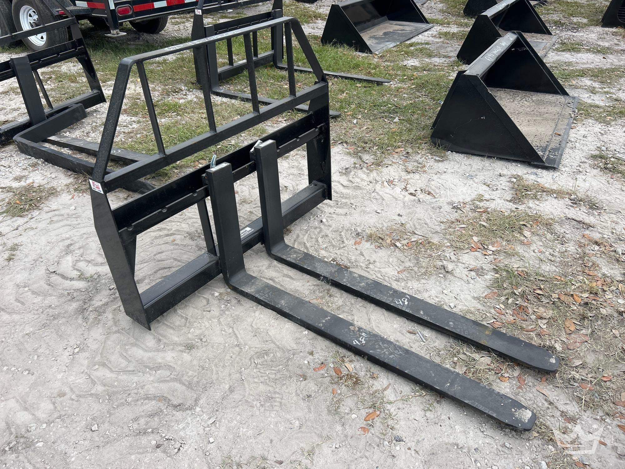 Kivel 48in Forks and Frame Skid Steer Attachment (A64553)