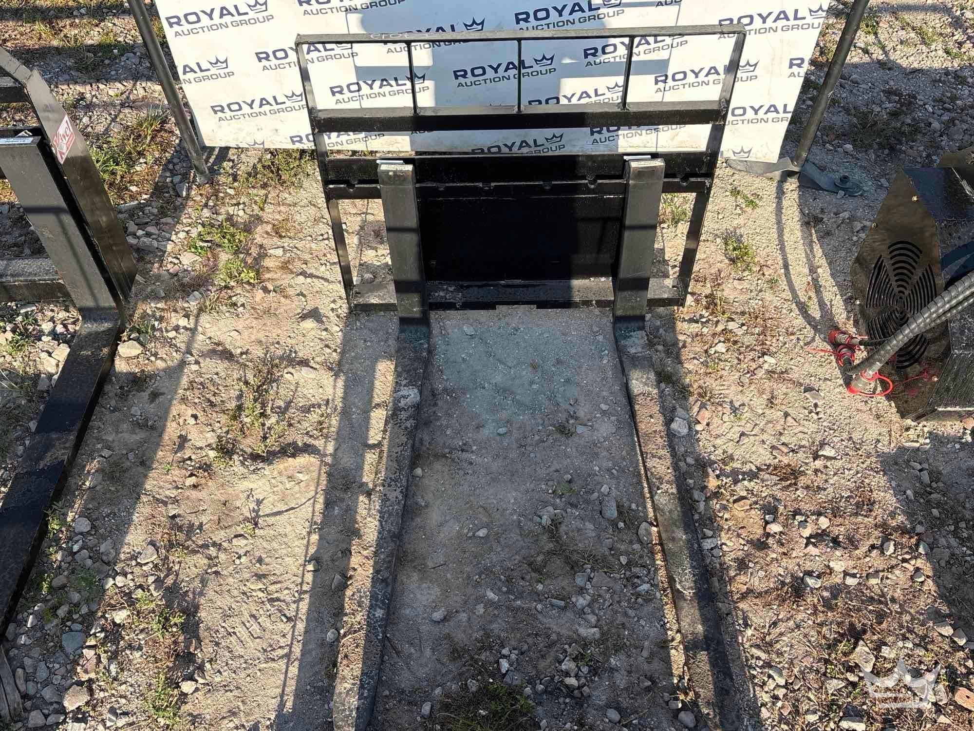 Kivel 42in Forks and Frame Mini Skid Steer Attachment (A64553)