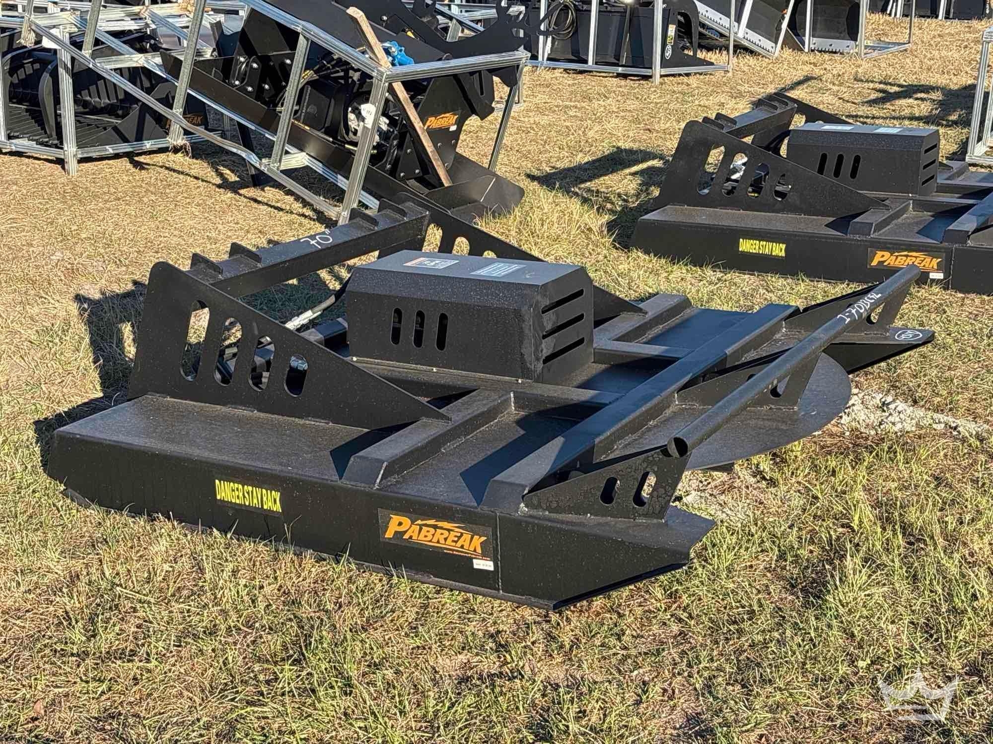2025 Pabreak Hydraulic Brush Cutter Skid Steer Attachment (A61567)