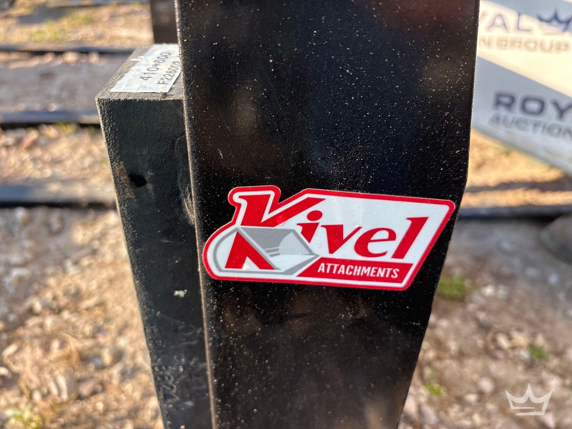 Kivel 42in Forks and Frame Mini Skid Steer Attachment (A64553)