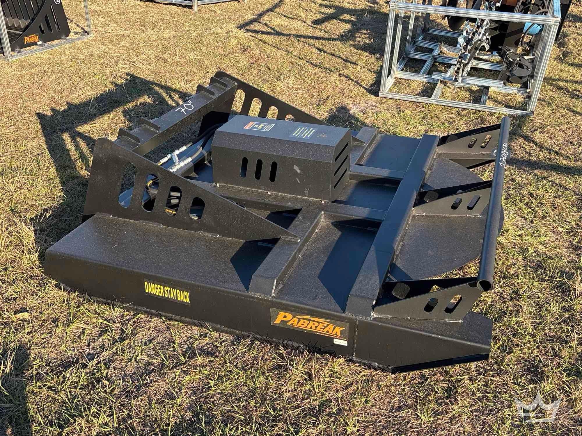 2025 Pabreak Hydraulic Brush Cutter Skid Steer Attachment (A61567)