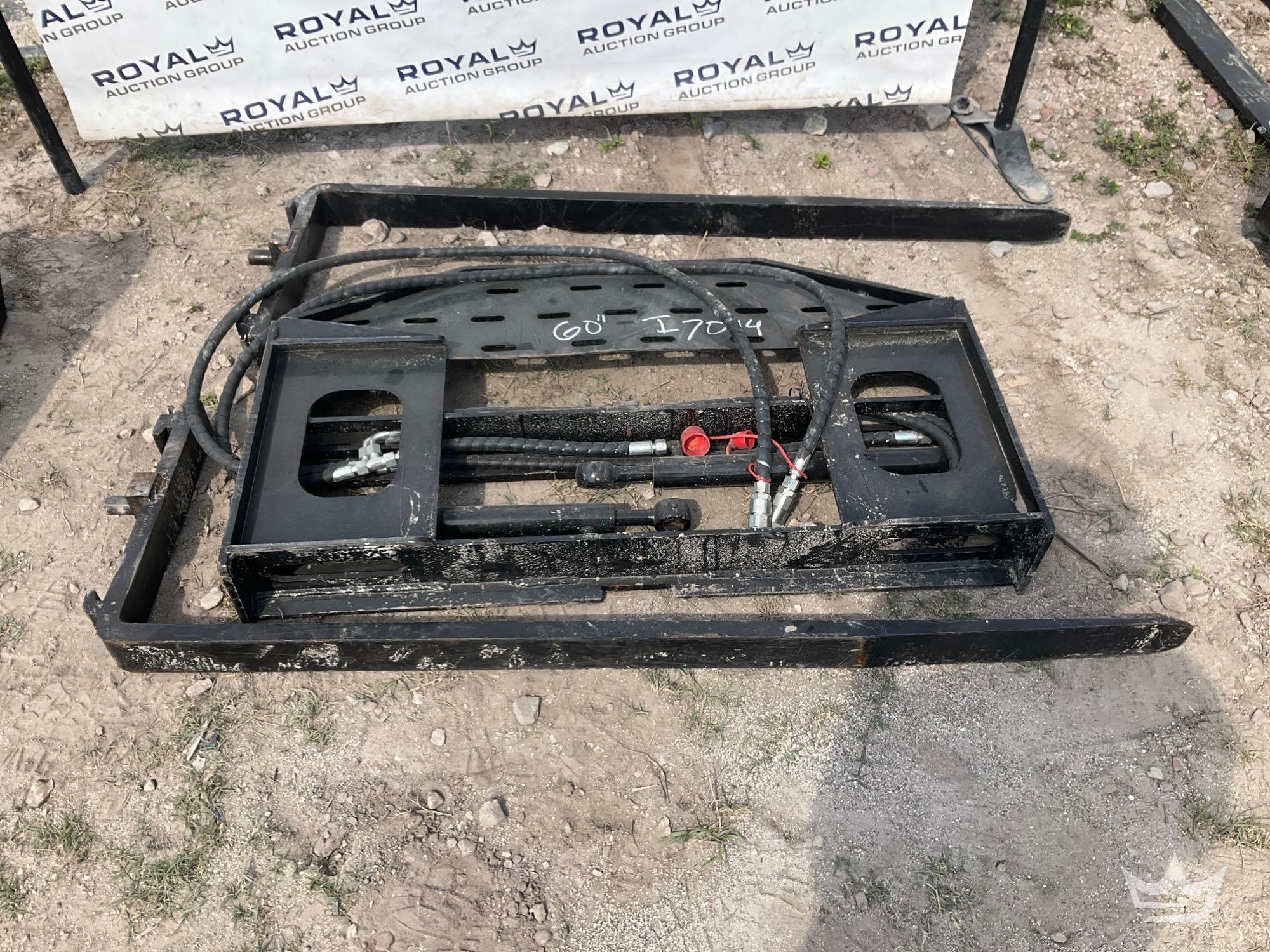 60in Hydraulic Forks and Frame Skid Steer Attachment (A64553)
