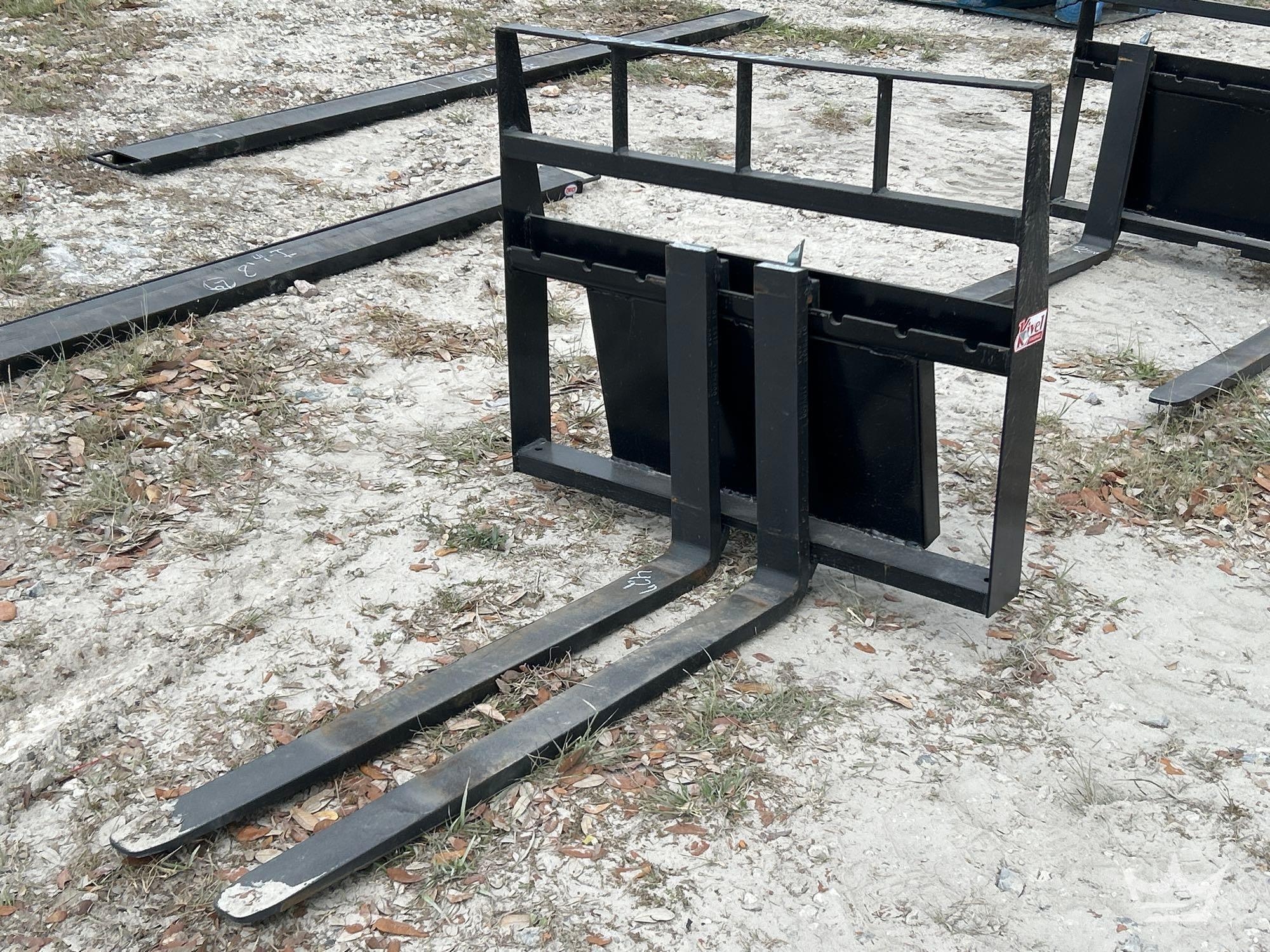 Kivel 42in Forks and Frame Mini Skid Steer Attachment (A64553)